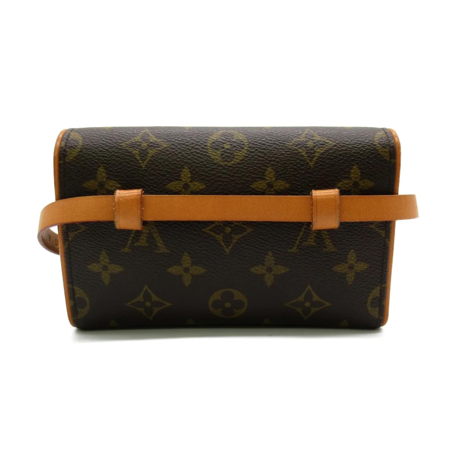 Louis Vuitton Monogram Pochette Florentine M41855 Brown Cloth ref