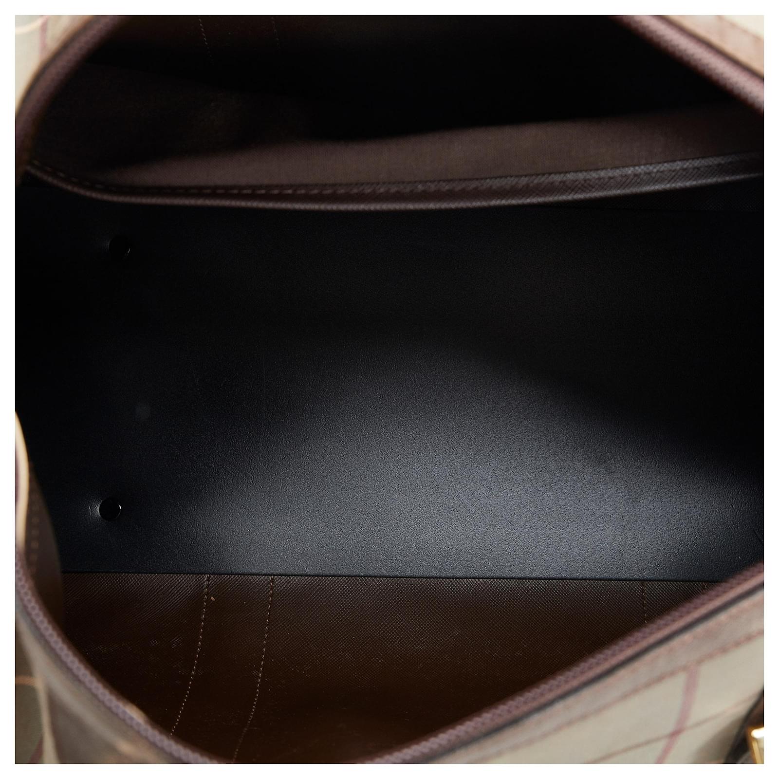 Burberry Brown Vintage Check Boston Bag Cloth Cloth ref.930079 - Joli Closet