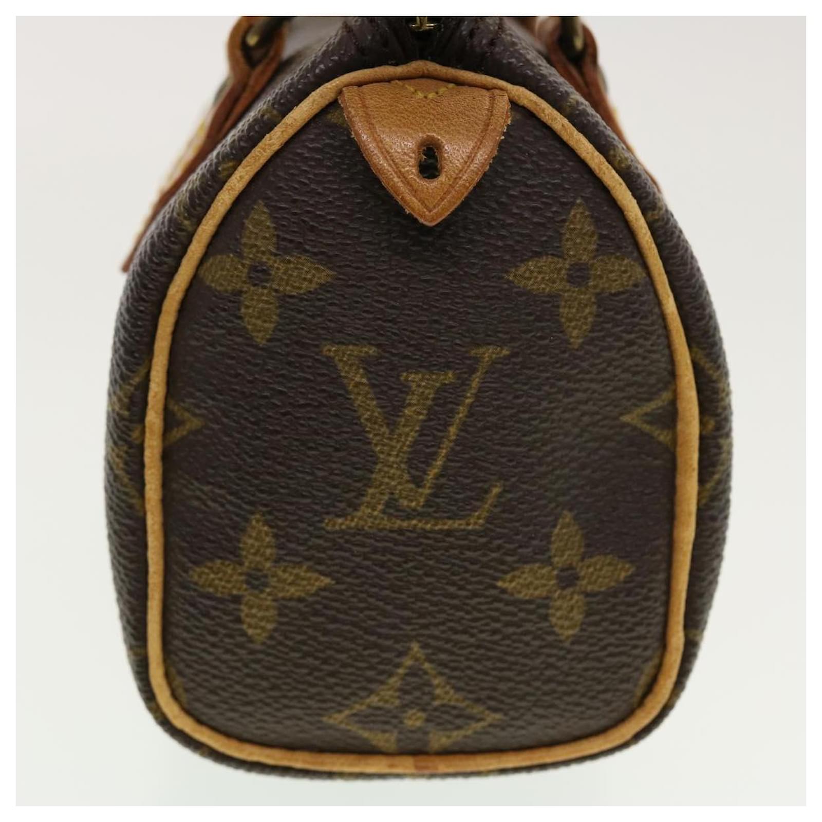 LOUIS VUITTON Monogram Mini Speedy Hand Bag M41534 LV Auth 41667