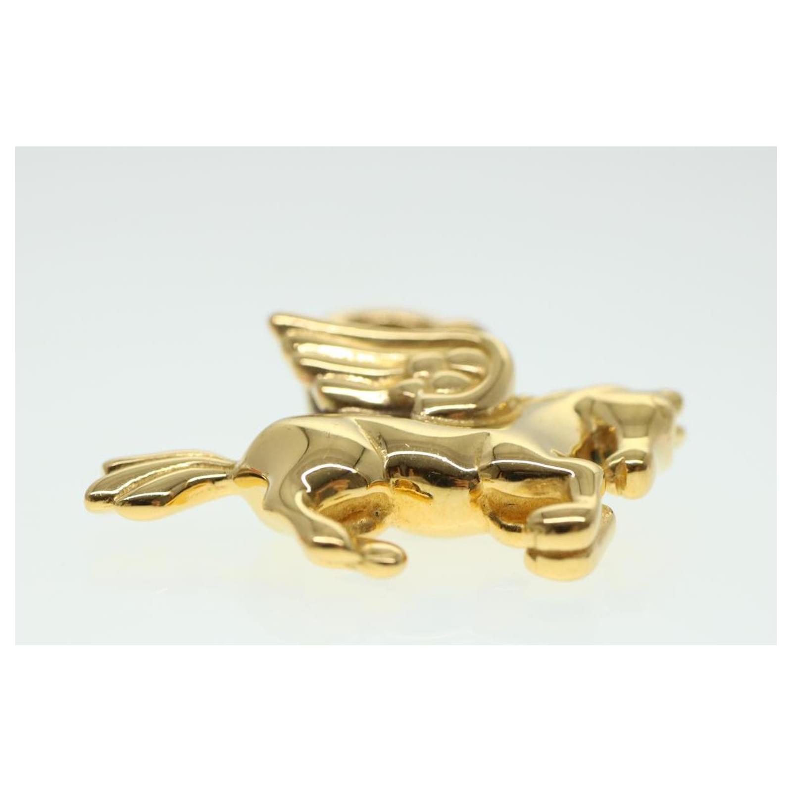 Hermès HERMES Pegasus Cadena Charm Gold Tone Auth ki2930 Metal ref.930241 -  Joli Closet