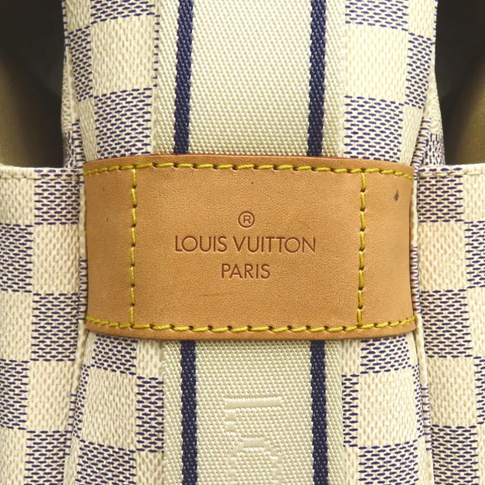 Louis Vuitton Damier Azur Naviglio N51189 White Cloth ref.909995