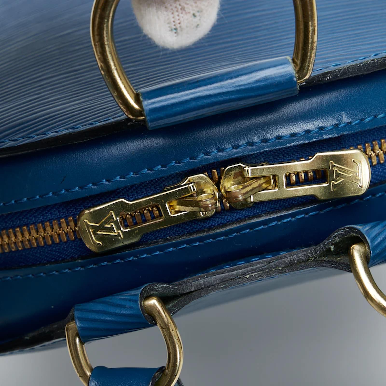 Louis Vuitton Epi Mabillon M52235 Blue Leather Pony-style calfskin  ref.931129 - Joli Closet