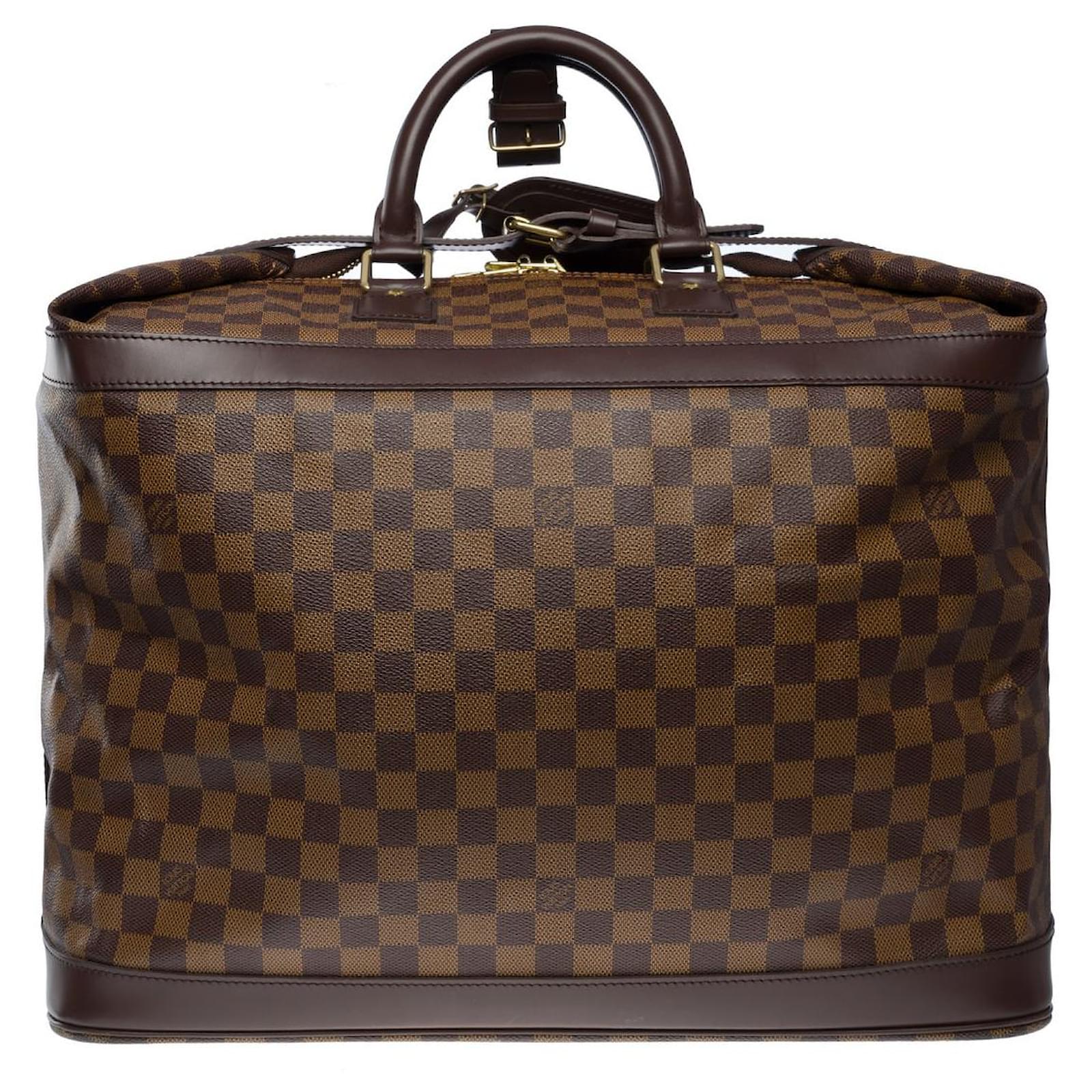 Louis Vuitton Neo Greenwich travel bag in brown canvas, golden