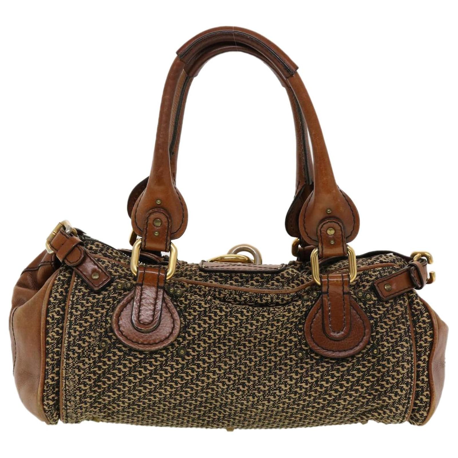 CHLOÉ PADDINGTON Brown Cloth ref.931970 - Joli Closet