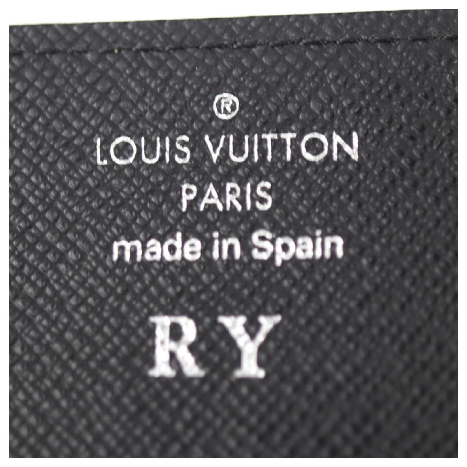 Louis Vuitton Enveloppe Carte De Visite Leather Wallet (pre-owned) in Black  for Men