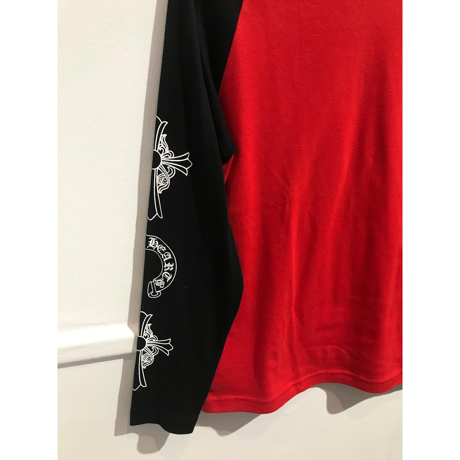 CHROME HEARTS Tops T.International L Cotton Red ref.932852 CHROME HEARTS Tops T.International L Cotton Red ref.932852
