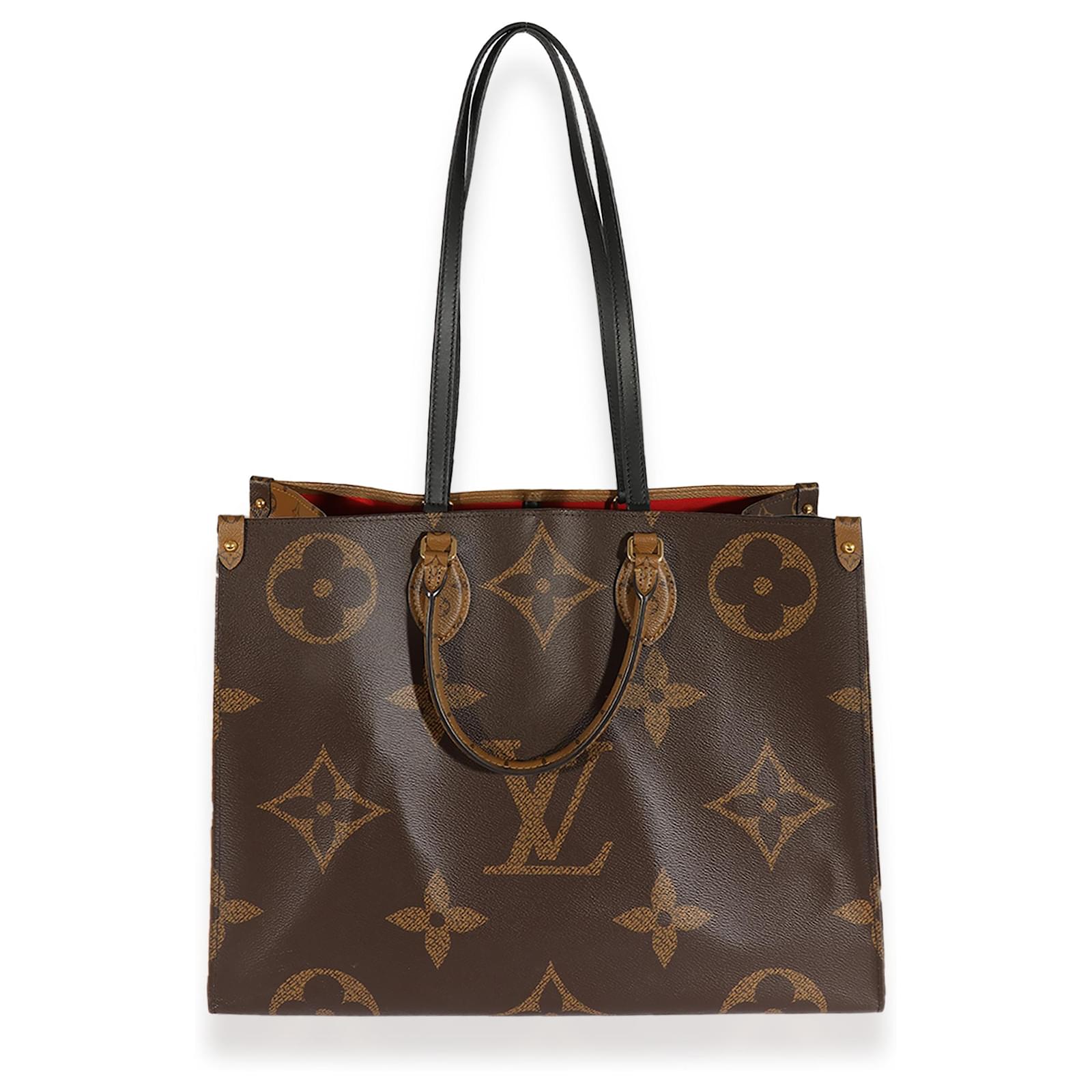 Louis Vuitton Onthego Monogram Giant Reverse MM Brown in Coated