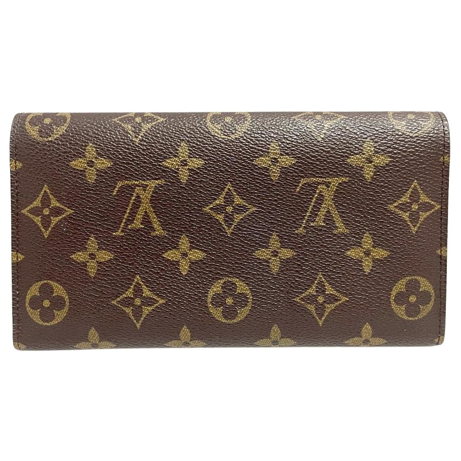 Louis Vuitton Brown Monogram Porte Tresor International Cloth ref.284576 -  Joli Closet