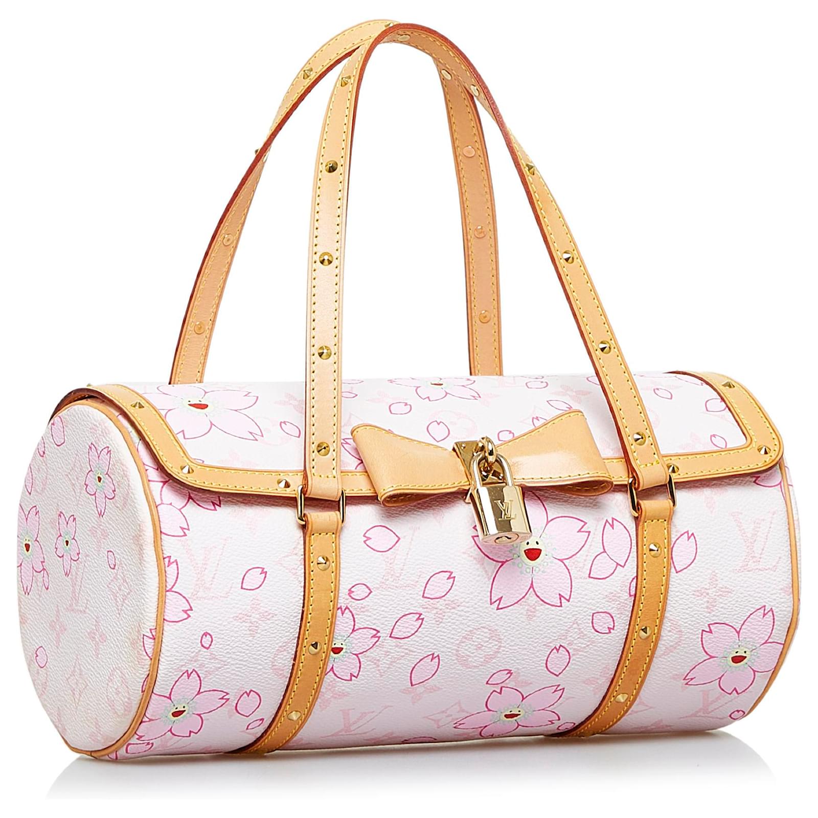 Louis Vuitton Papillon 30 Pink Monogram Cherry Blossom Canvas Multiple  colors Leather ref.484996 - Joli Closet