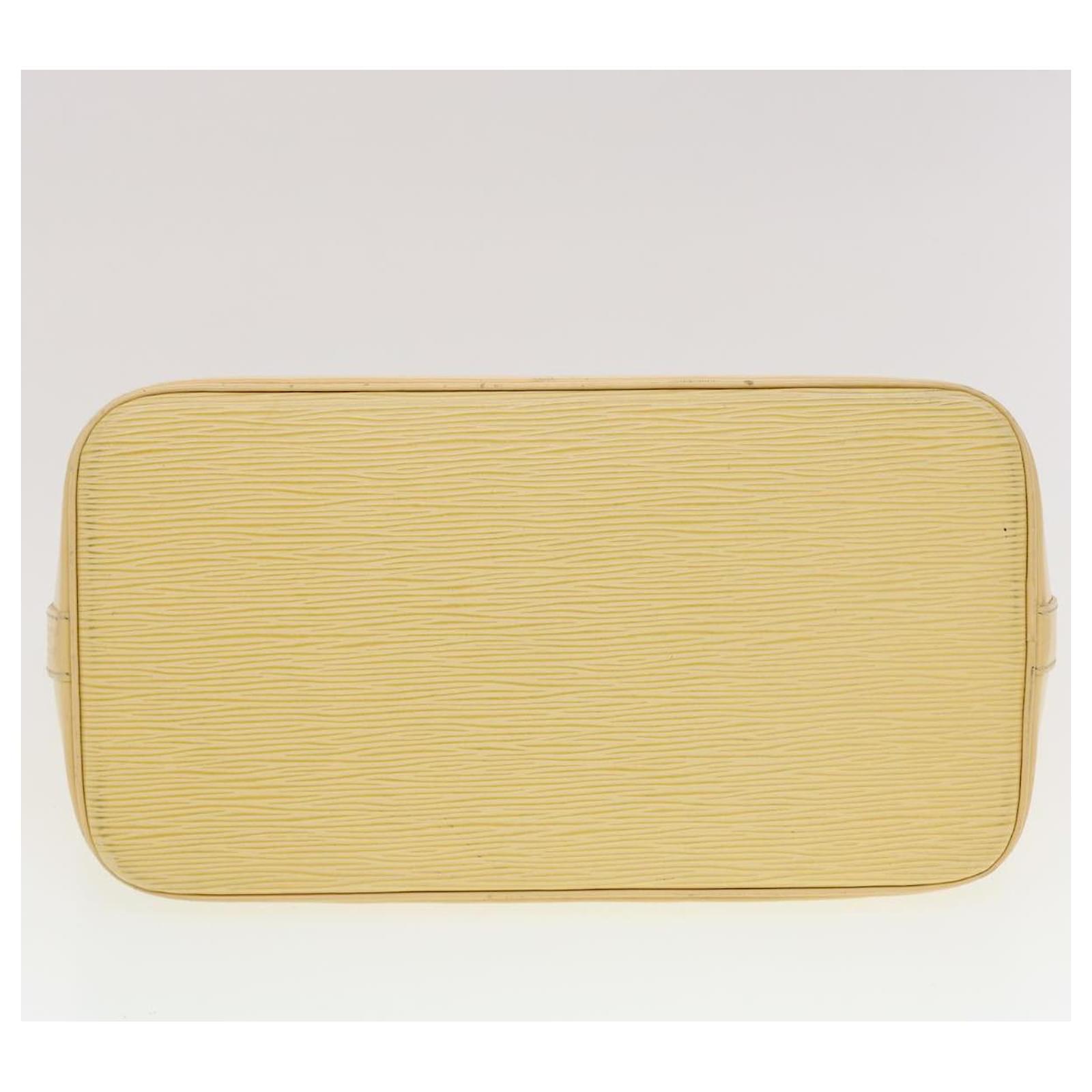 LOUIS VUITTON Epi Alma Hand Bag Cream Vanilla M5214A LV Auth 42530 Leather  ref.934105 - Joli Closet