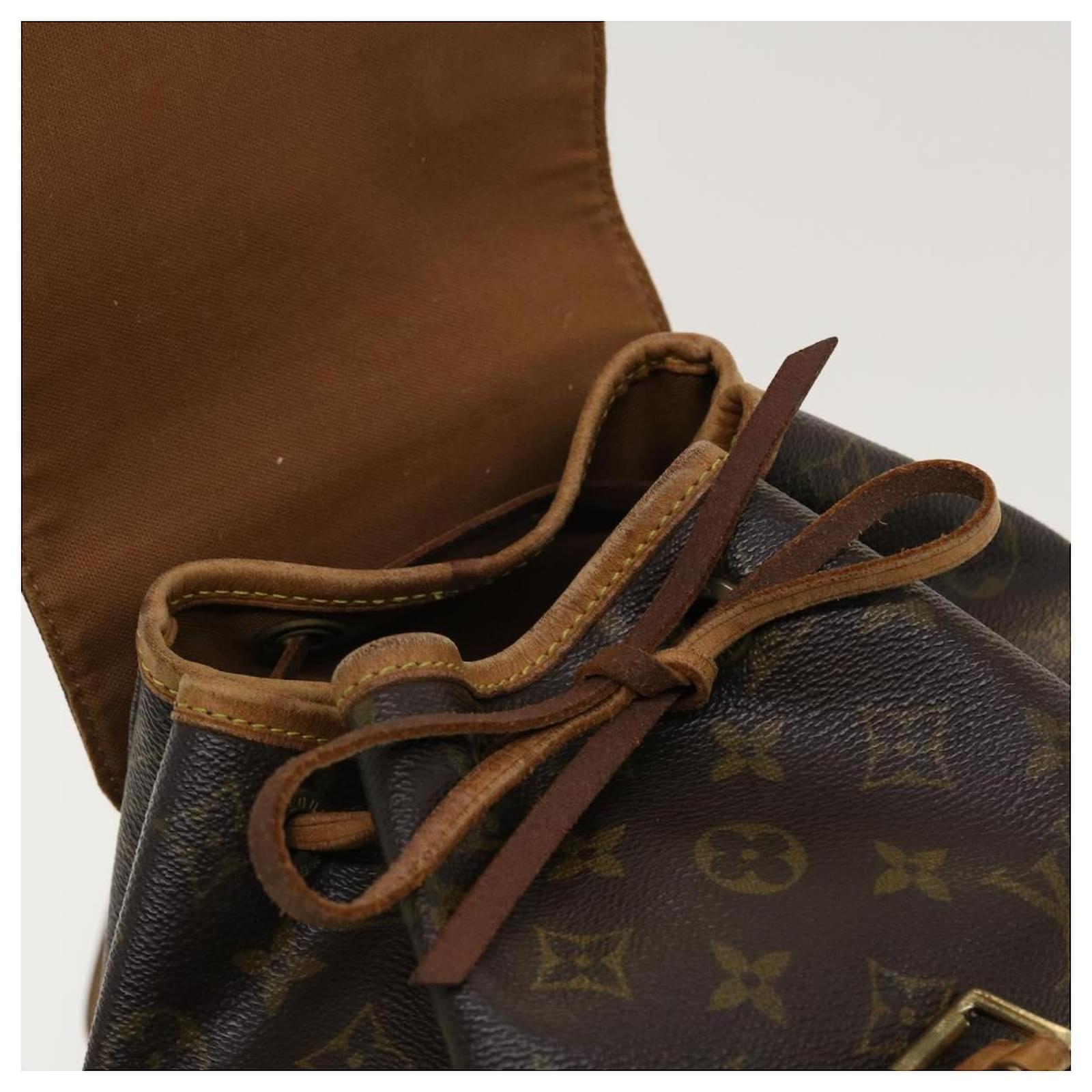 LOUIS VUITTON Monogram Montsouris MM Backpack M51136 LV Auth hs1543