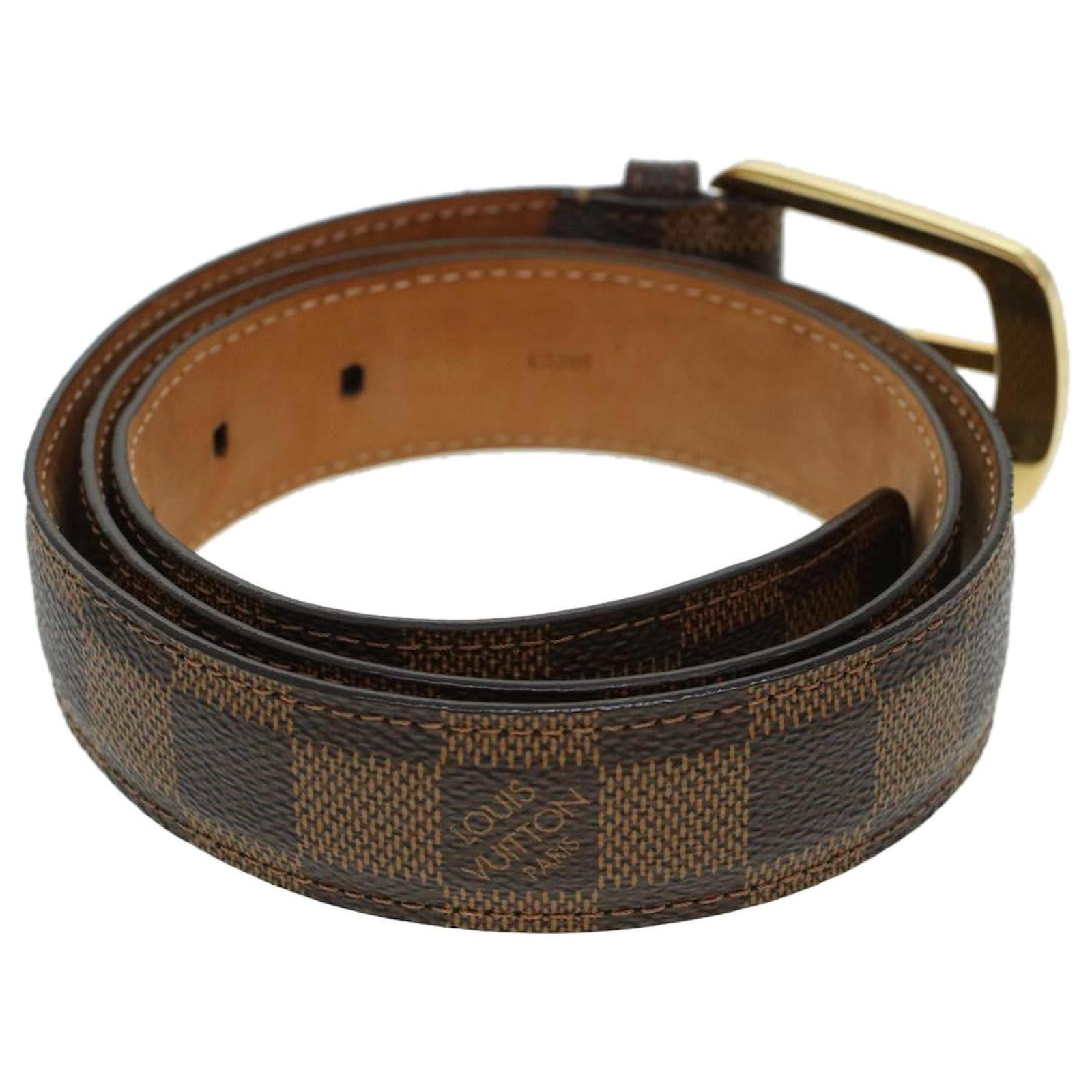 LOUIS VUITTON Damier Ebene Ceinture Ellipse Belt 39.4 M6995 LV Auth  ar9483 ref.934263 - Joli Closet