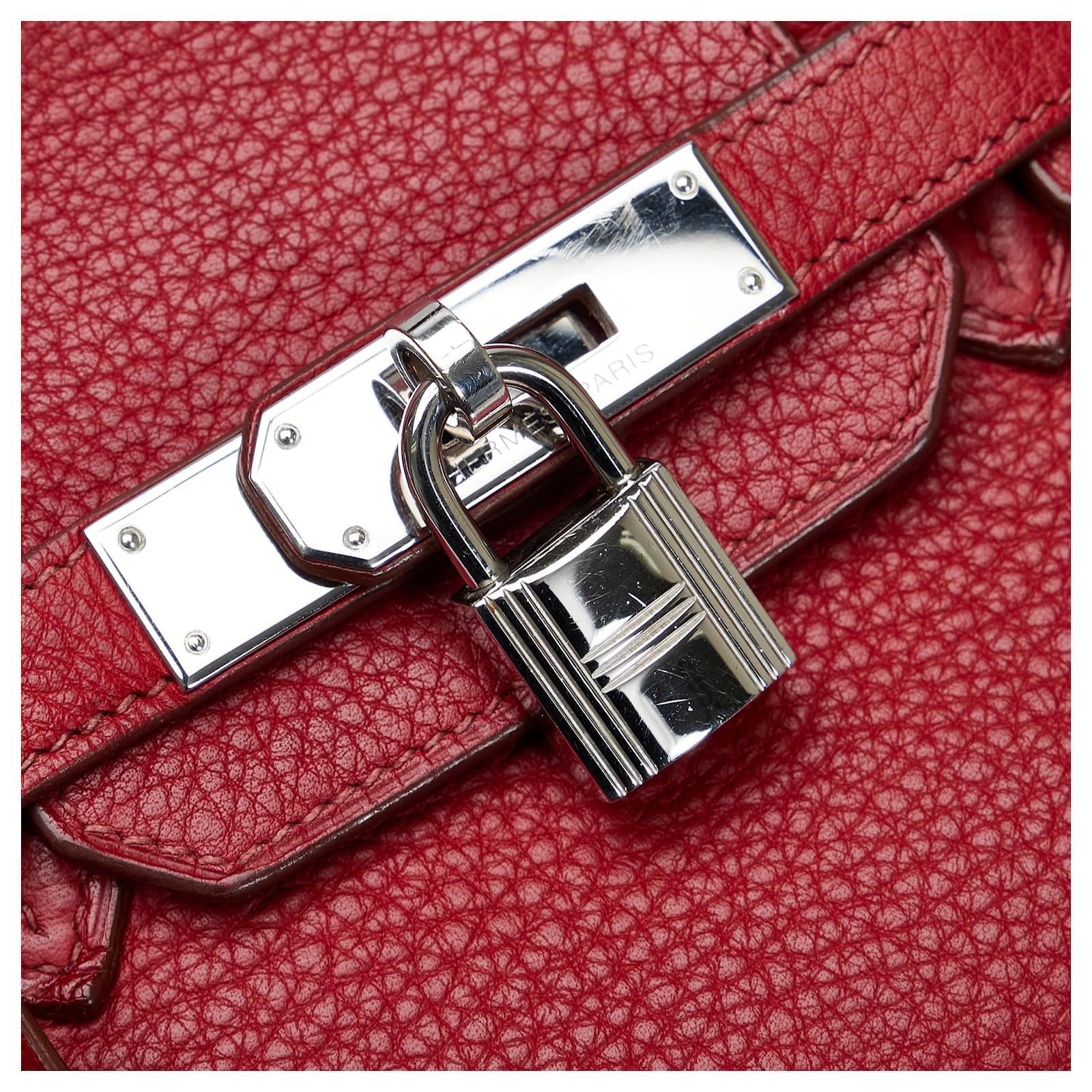 HERMES Clemence BIRKIN 25 Red 11653