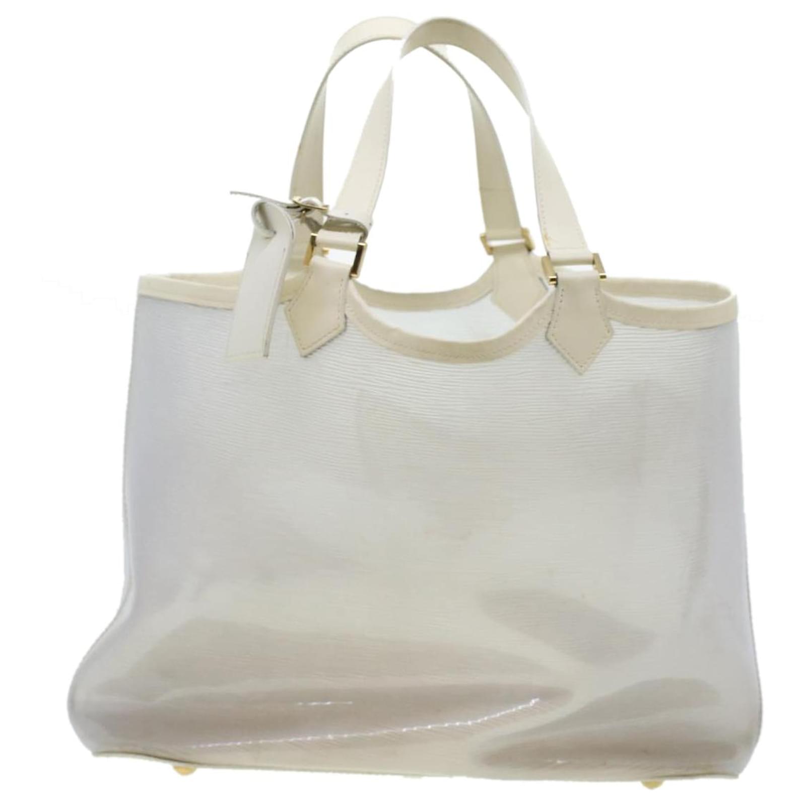 Louis Vuitton Lagoon Bay Beige Plastic Tote Bag (Pre-Owned)