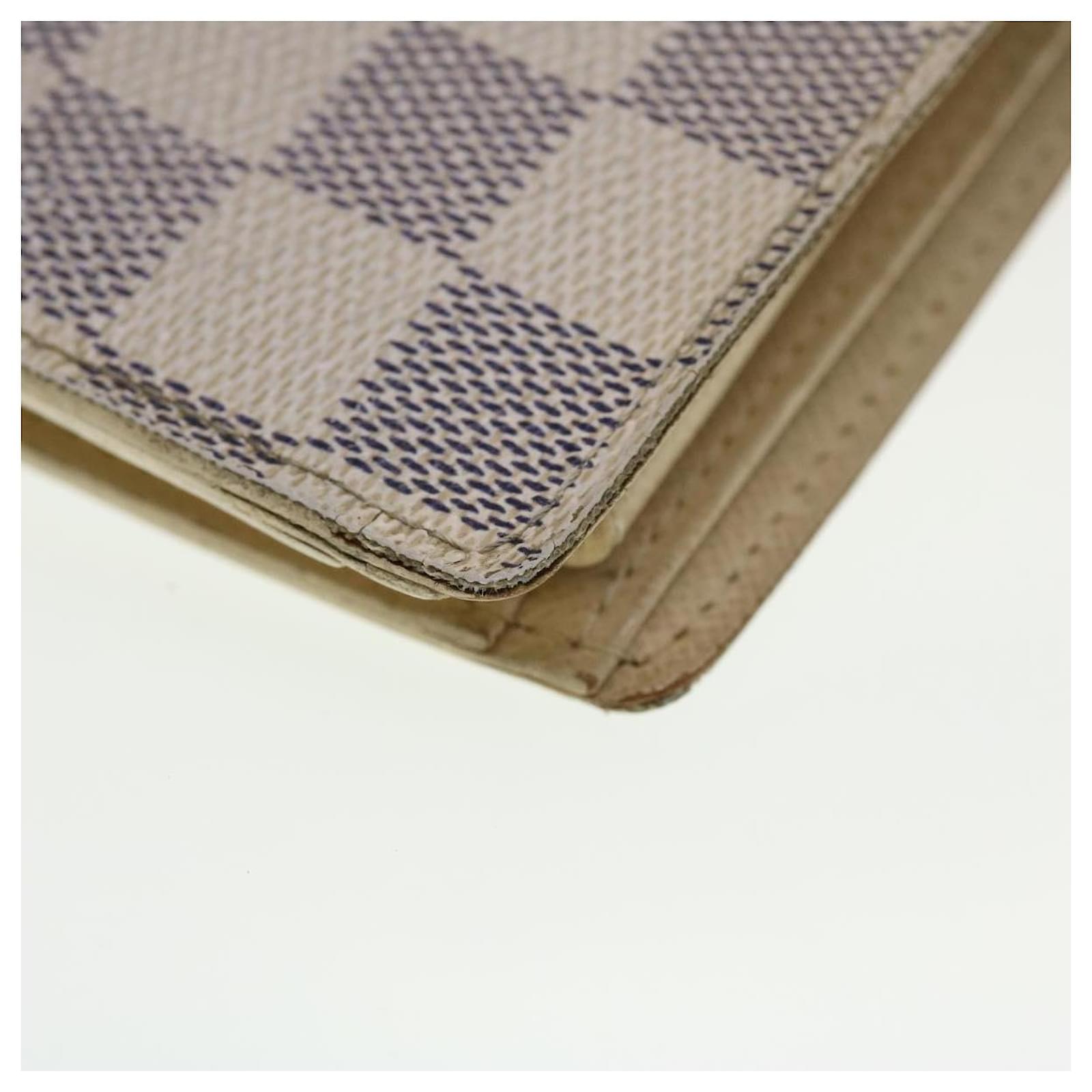 LOUIS VUITTON Damier Azur Porte Feuille Marco Bifold Wallet N60018 auth  42246 ref.934552 - Joli Closet