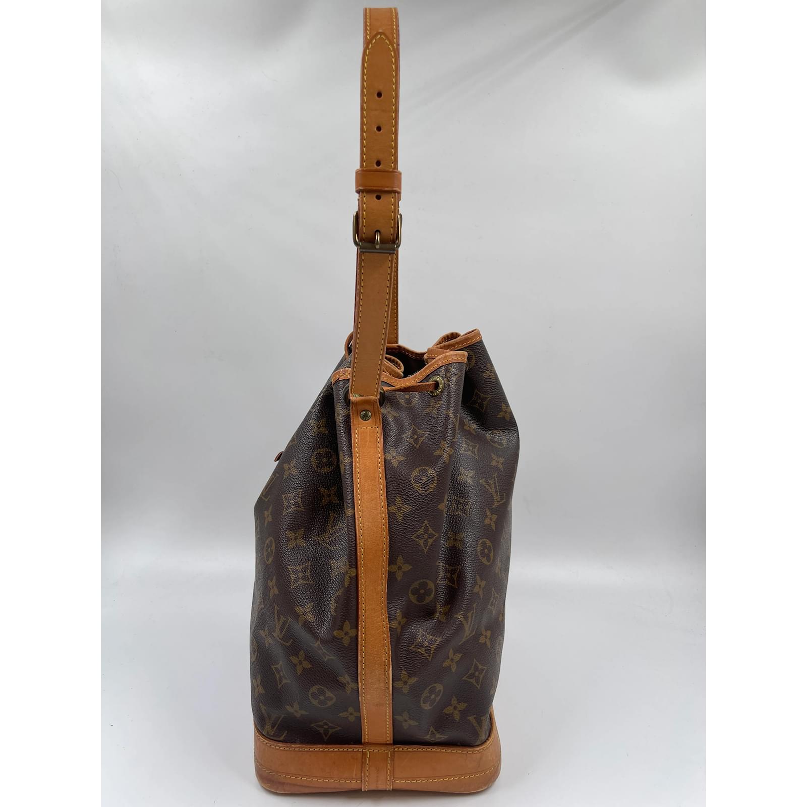 Brown Coated Canvas Louis Vuitton Noe Cloth ref.934582 - Joli Closet