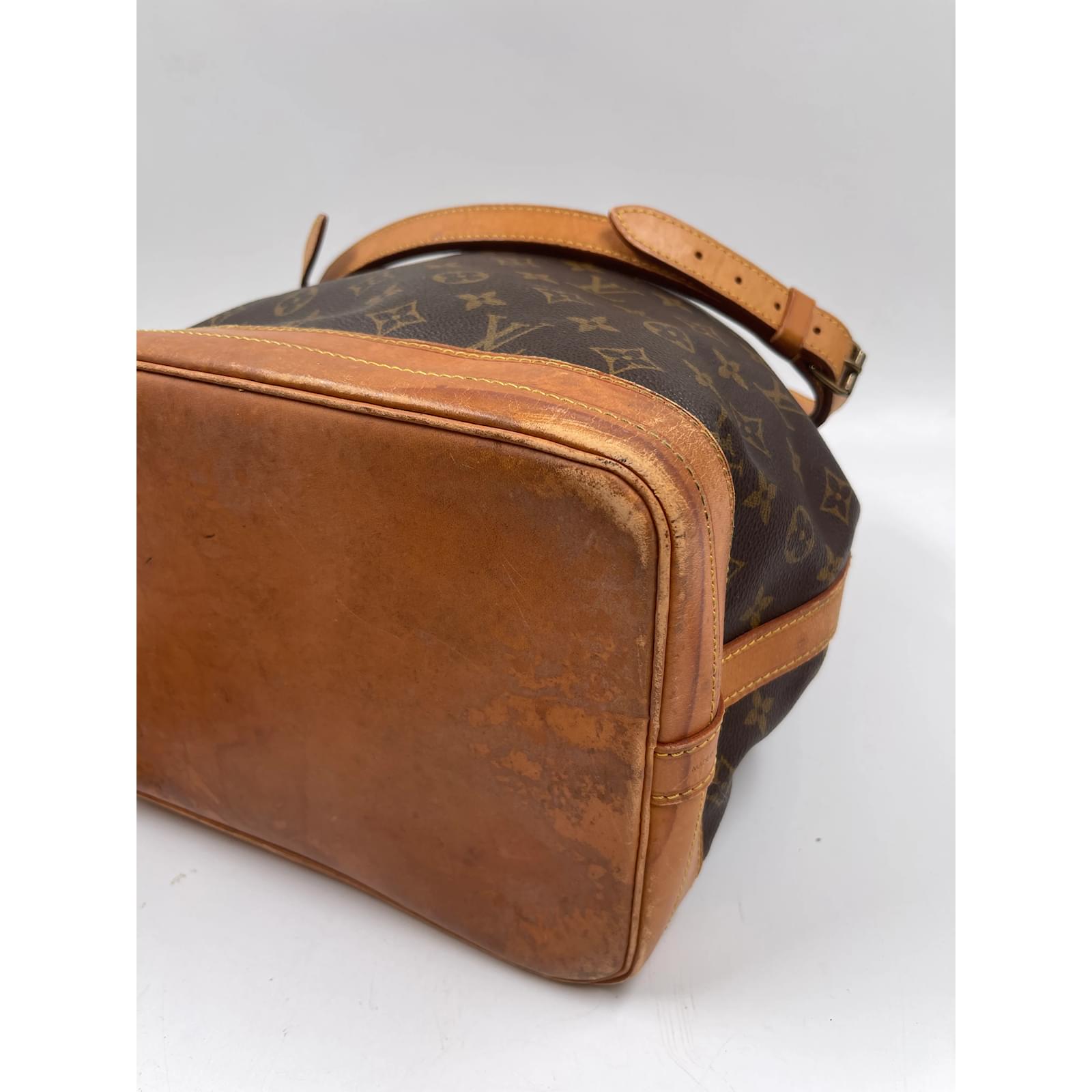 Brown Coated Canvas Louis Vuitton Noe Cloth ref.934582 - Joli Closet