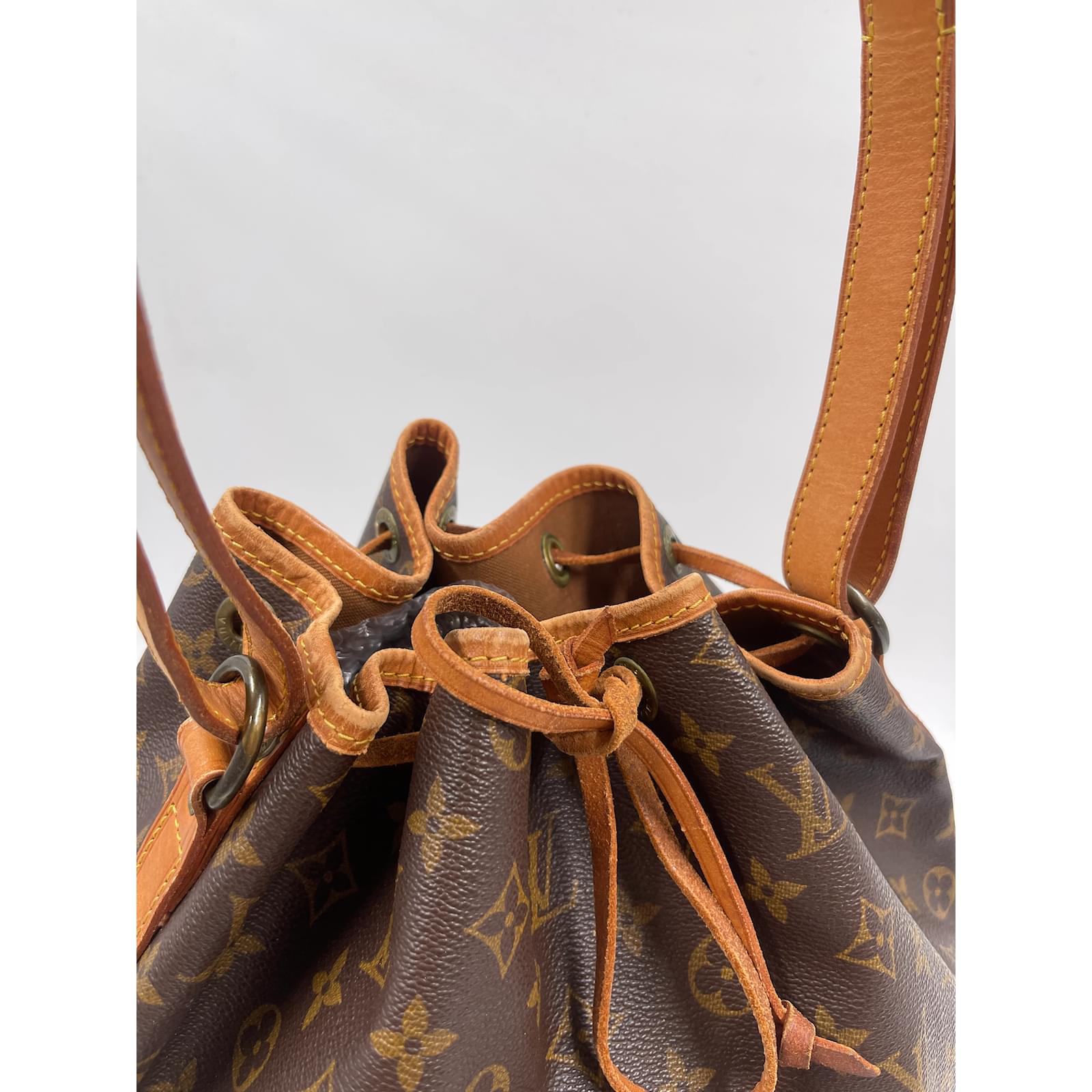Brown Coated Canvas Louis Vuitton Noe Cloth ref.934582 - Joli Closet