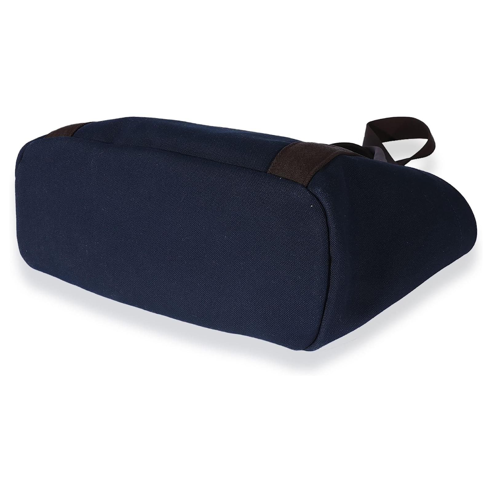 Hermès Navy Canvas The Grooming Bag Purple Cloth ref.934682 - Joli Closet