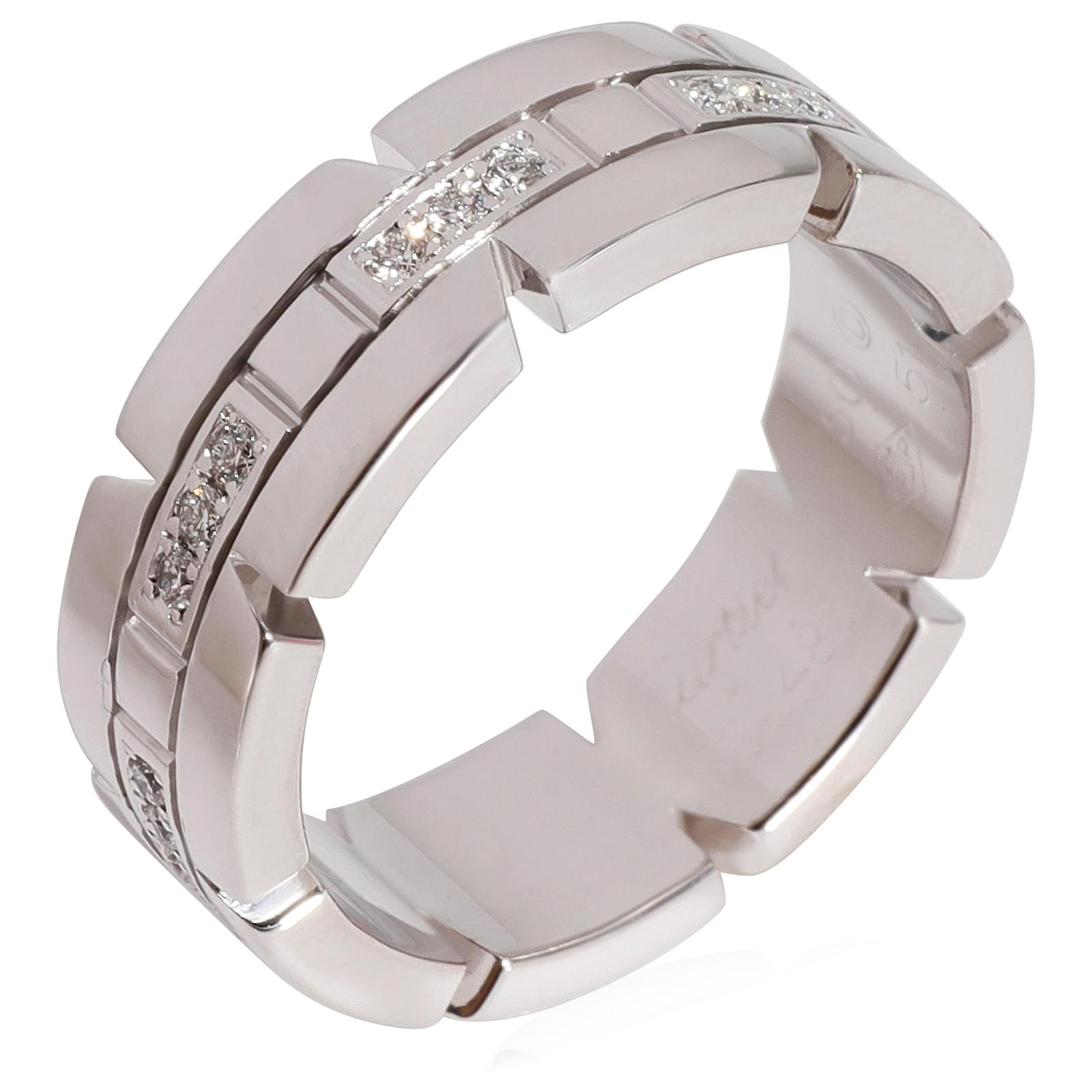 Cartier Tank Francaise Diamond Ring in 18K white gold ctw