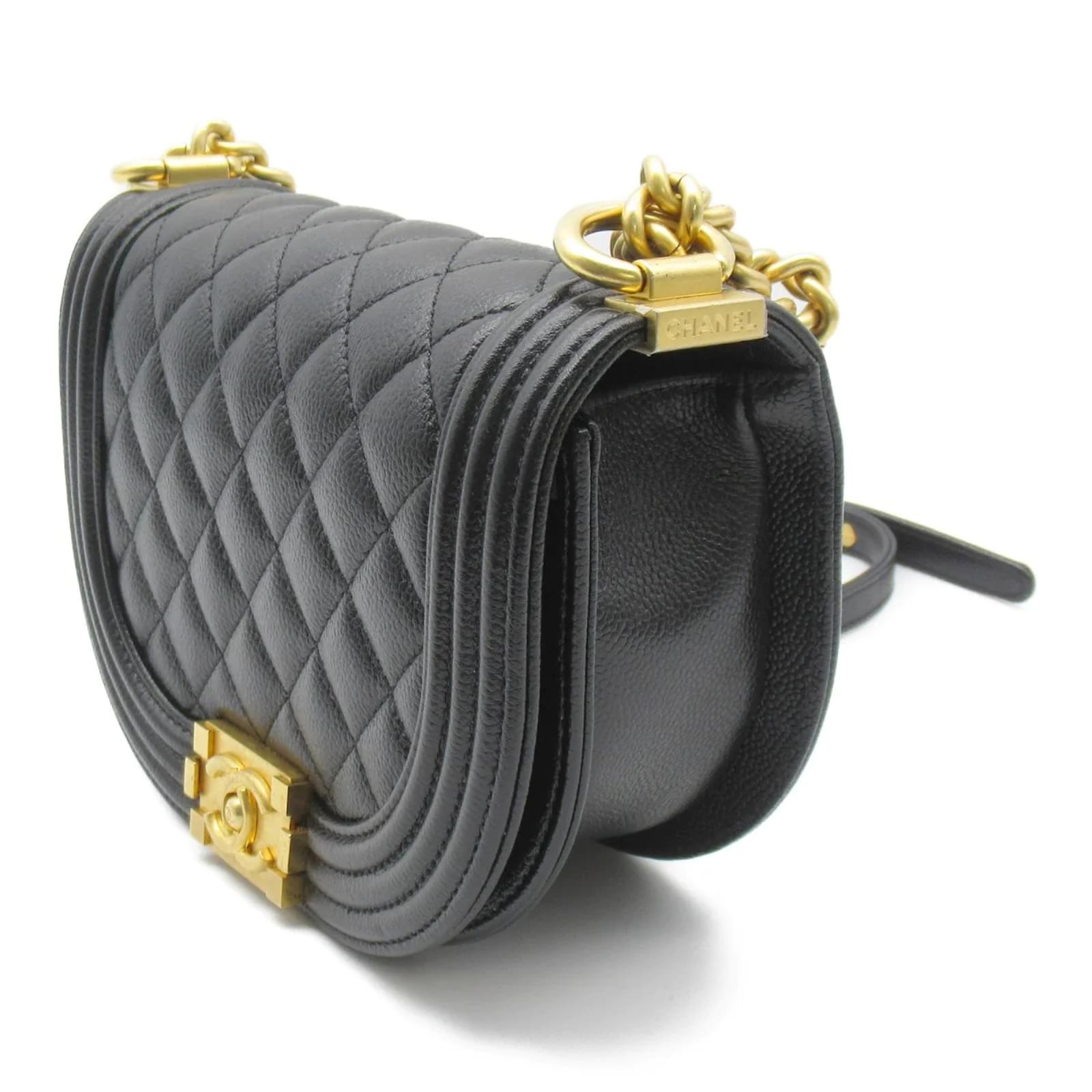 Chanel 2022 Small Boy Messenger Bag AS3350 Black Leather Pony-style  calfskin ref.936081 - Joli Closet