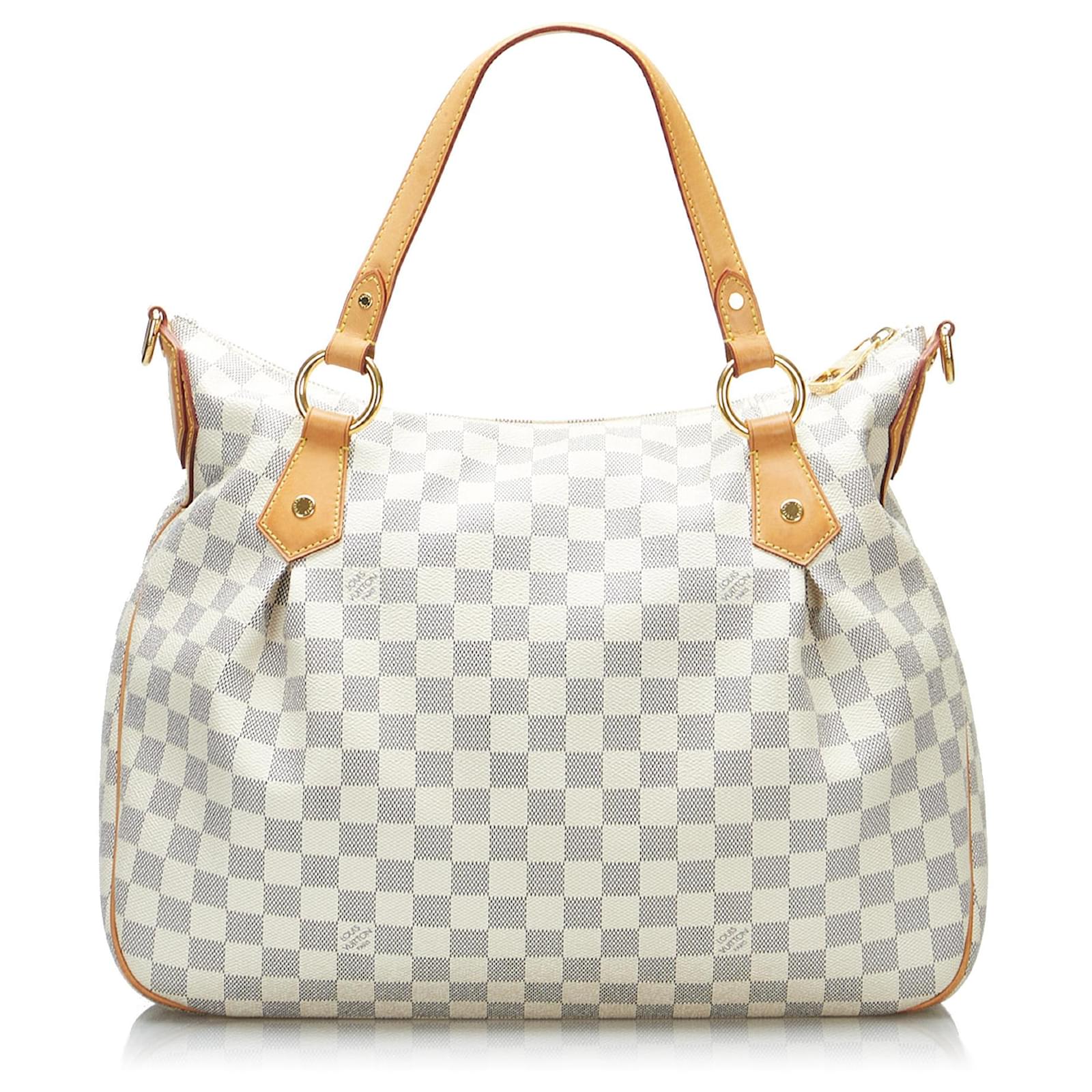 Louis Vuitton WeiB Damier Azur Evora MM Leinwand ref.936871 Joli Closet