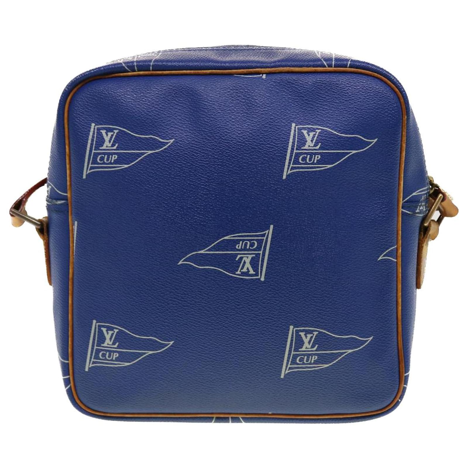Louis Vuitton 1991 Blue LV Cup Sac San Diego Crossbody Bag