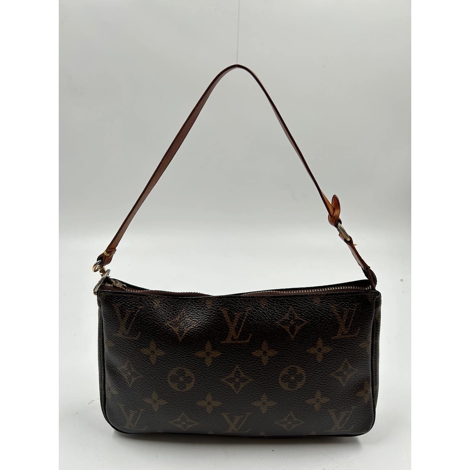 Pochette accessoire cloth mini bag Louis Vuitton Brown in Cloth