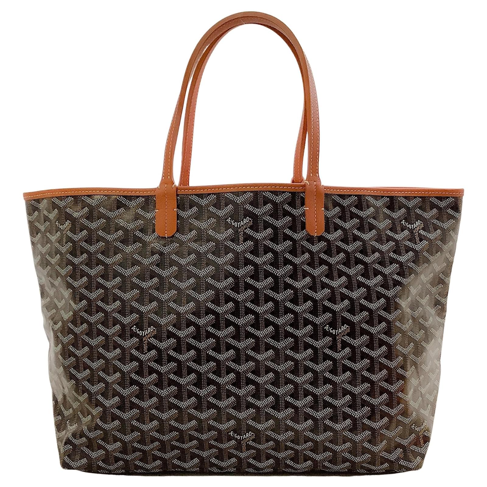 Goyard Goyardine Saint Louis GM Black & Tan