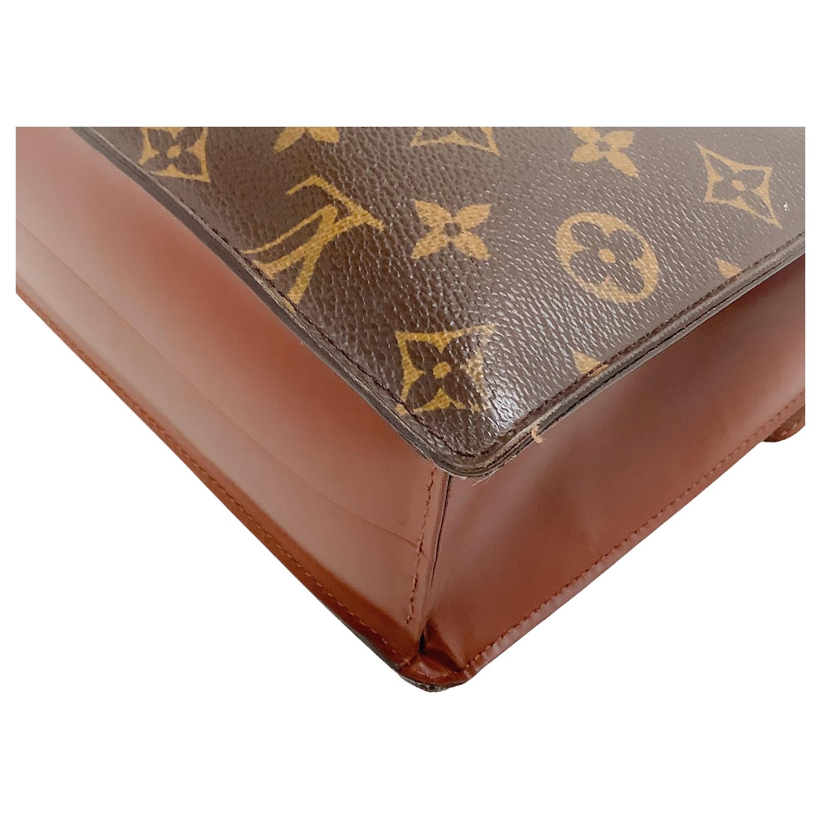 Louis Vuitton Monogram Monceau 28 shoulder bag Brown Leather ref.939932 -  Joli Closet