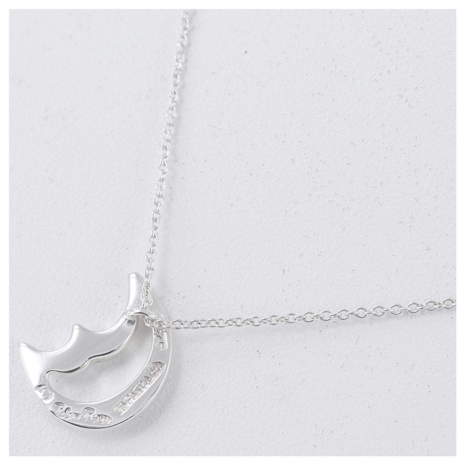 Tiffany & Co Crescent Moon Silvery Silver ref.940372 - Joli Closet