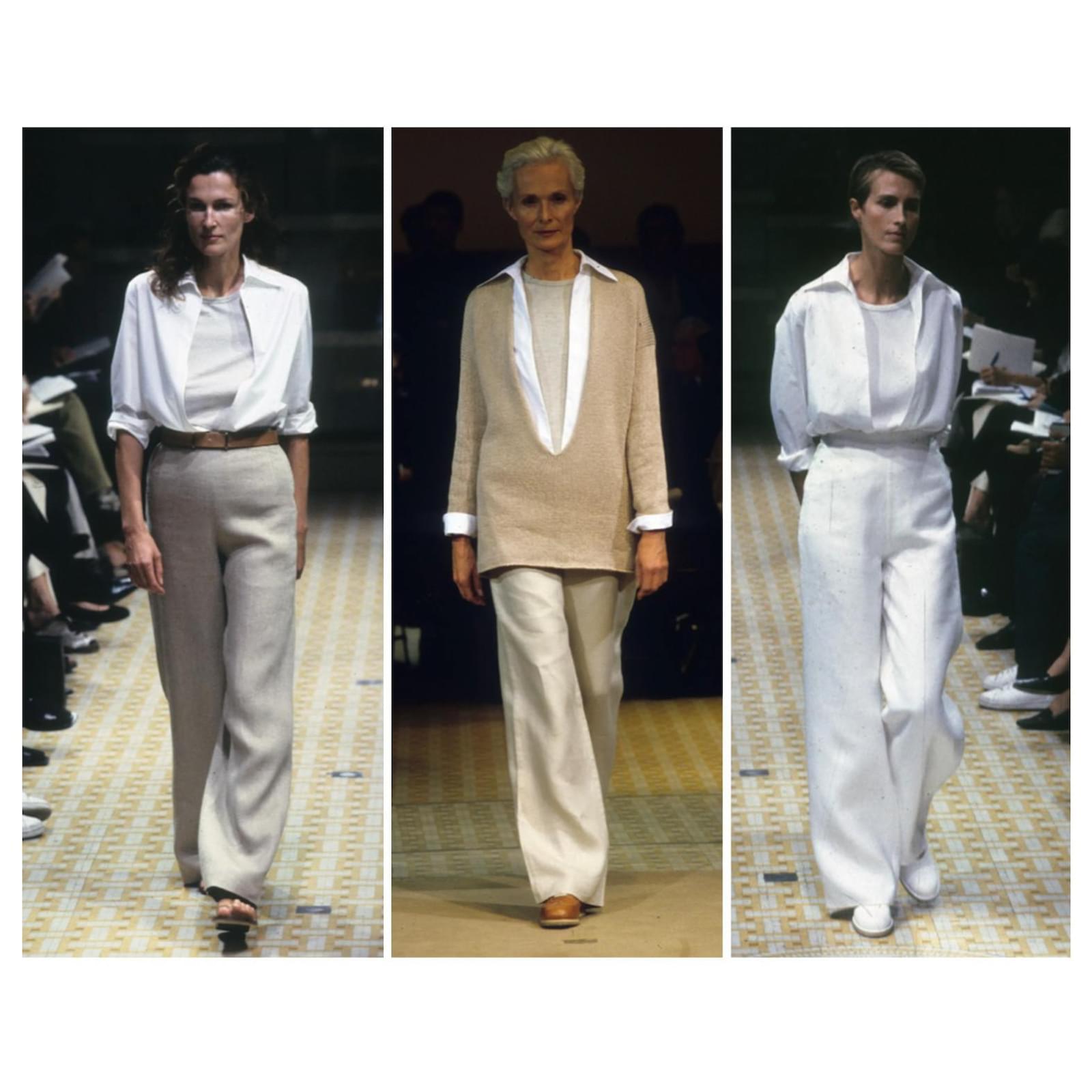トップス HERMES by Martin Margiela Linen Top Hermes by Martin Margiela Linen Vest – Moore Vintage Archive