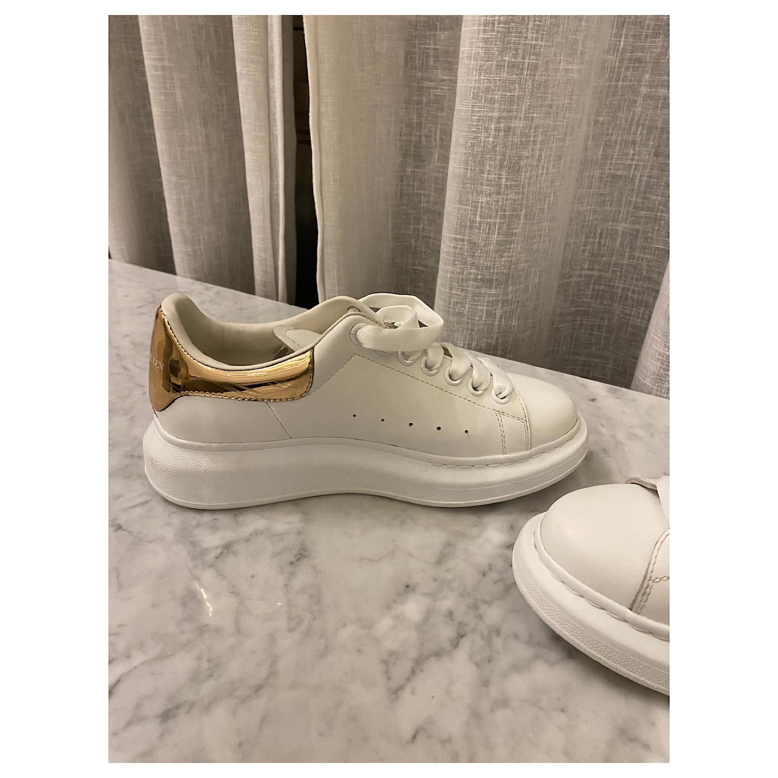 NEW Alexander McQueen Larry Oversized Sneaker White/Rose Gold EU 42 US 9 |  White rose gold, Sneakers white, Alexander mcqueen