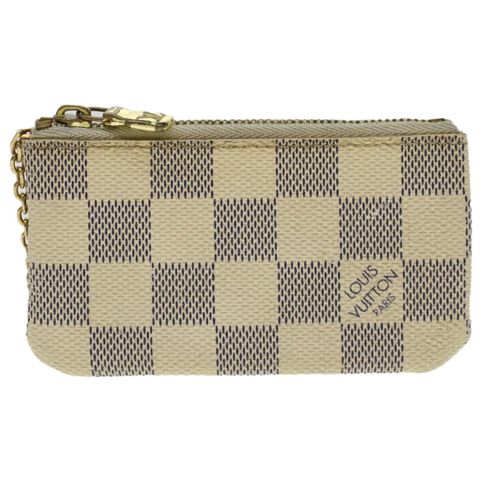 LOUIS VUITTON Damier Azur Key Pouch, FASHIONPHILE