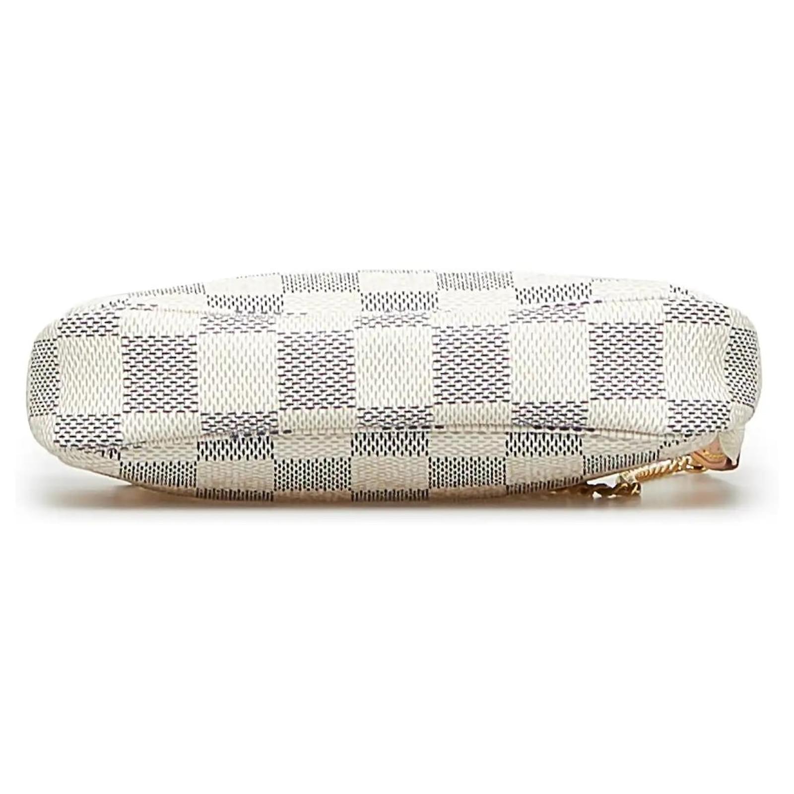 Louis Vuitton Damier Azur Mini Pochette Accessoire White Cloth ref.941160 -  Joli Closet