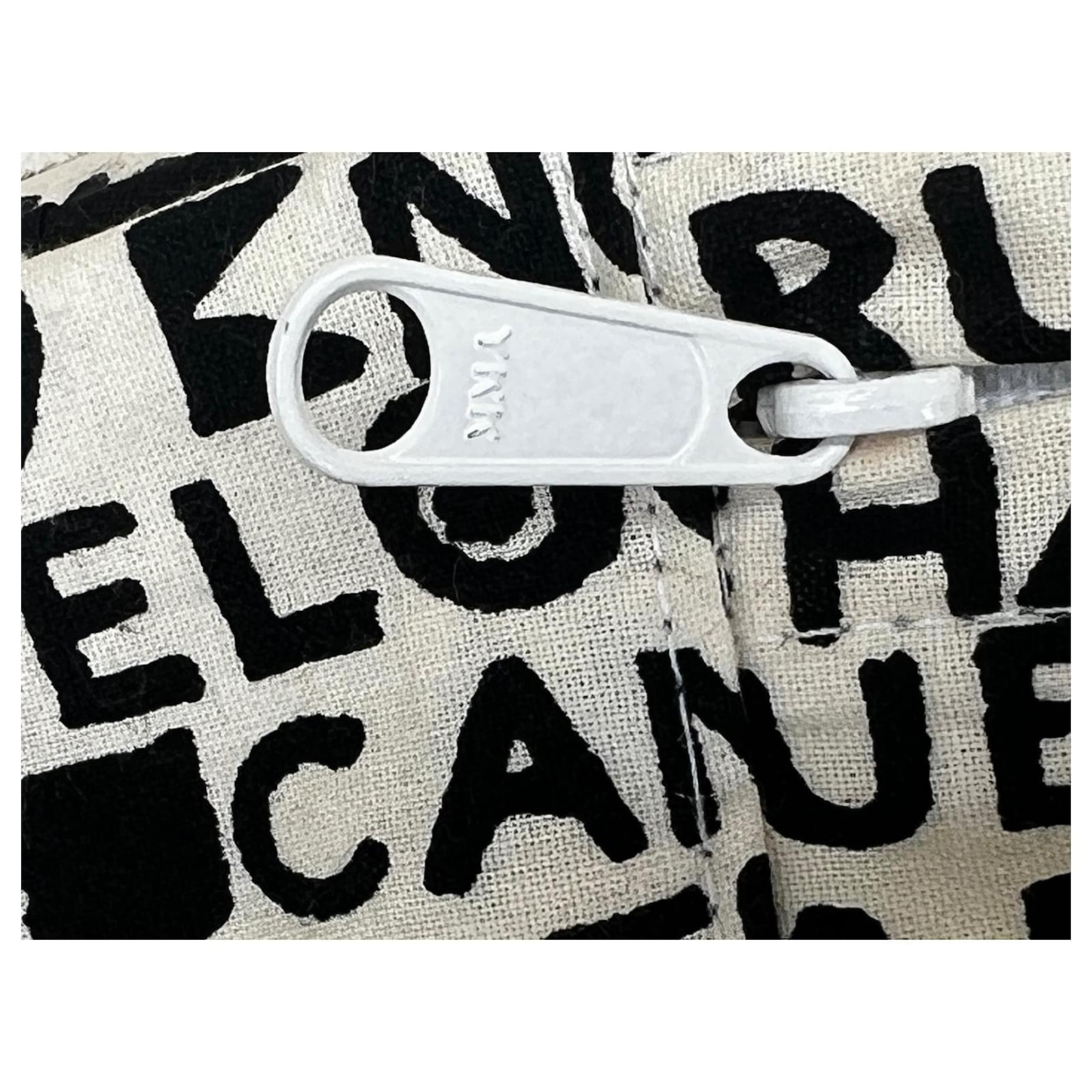 Chanel clutch White Eggshell Cotton ref.941993