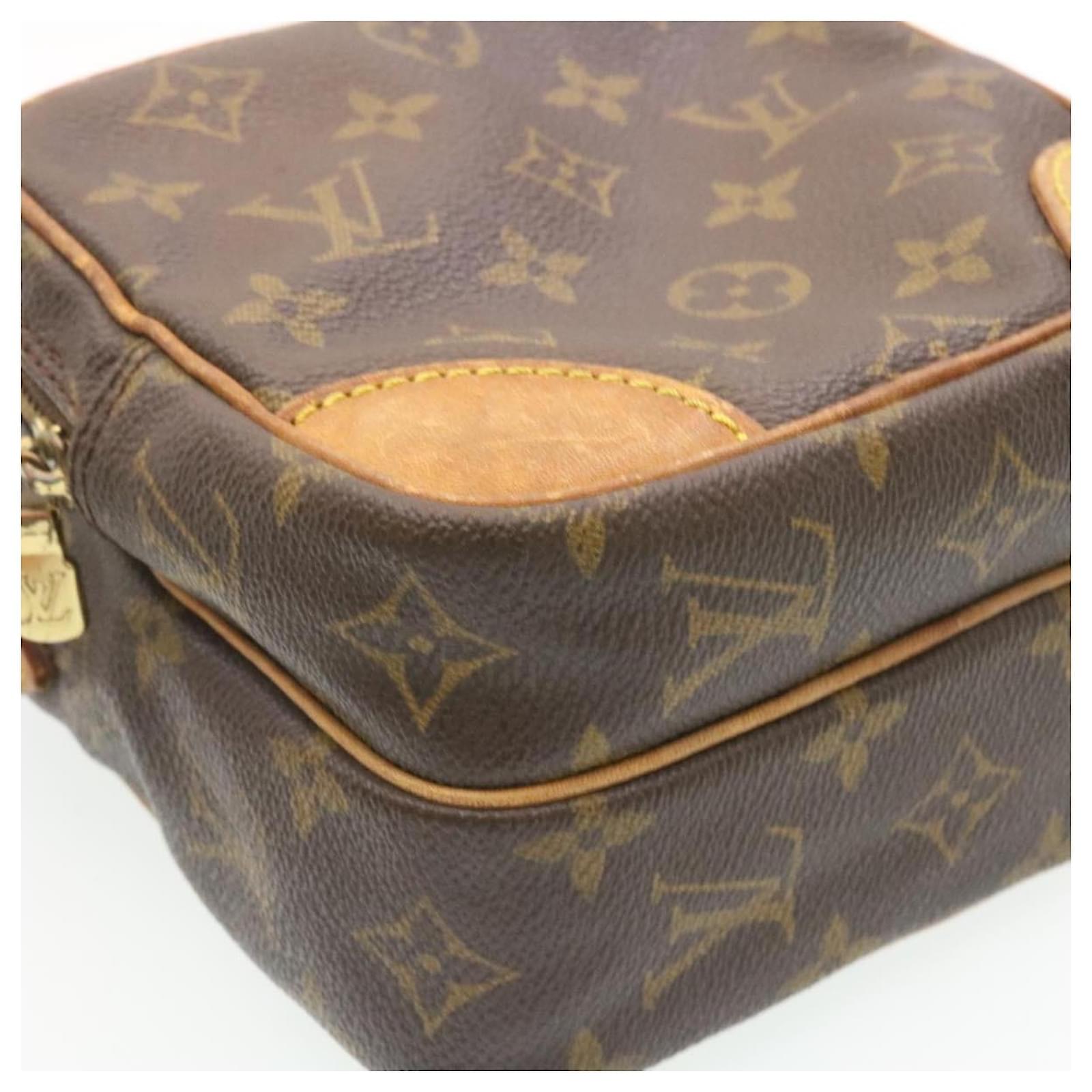 LOUIS VUITTON Monogram Mini Marie Hand Bag Blue M92003 LV Auth th3505