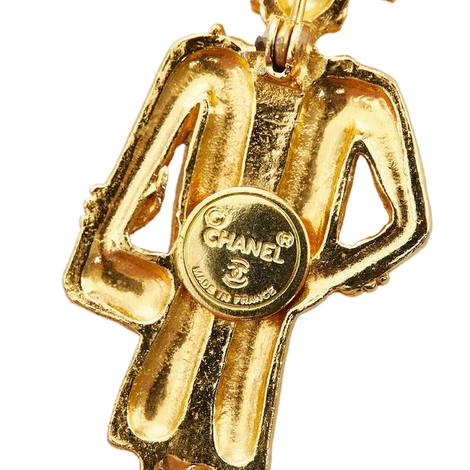 High-End Contemporary FashionChanel Mademoiselle Brooch Golden Metal  ref.942335 - Joli Closet, chanel broche 