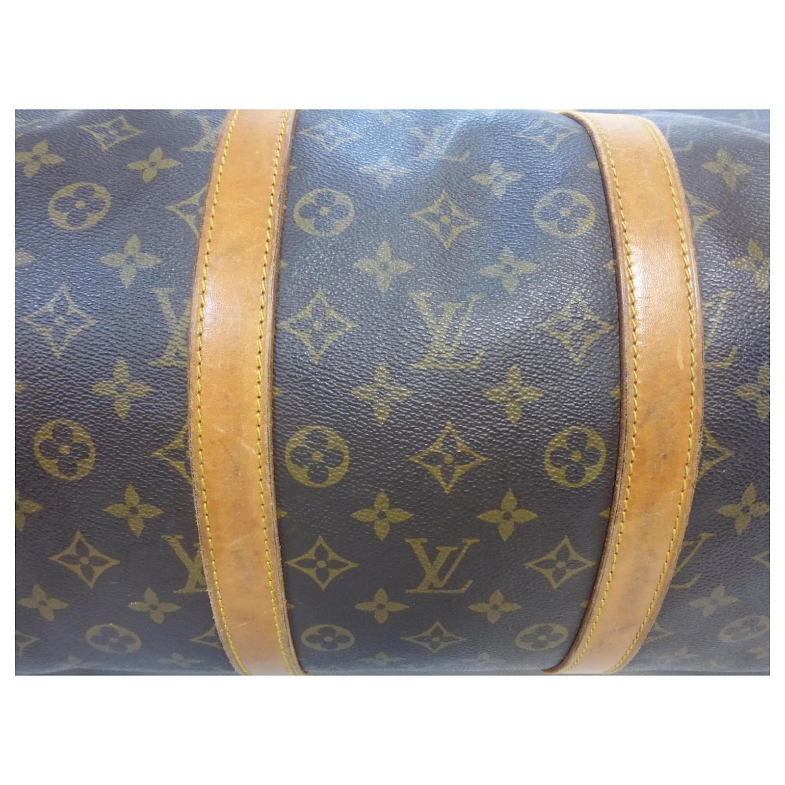 Louis Vuitton keepall 55 Monogram shoulder strap - FC893 Brown