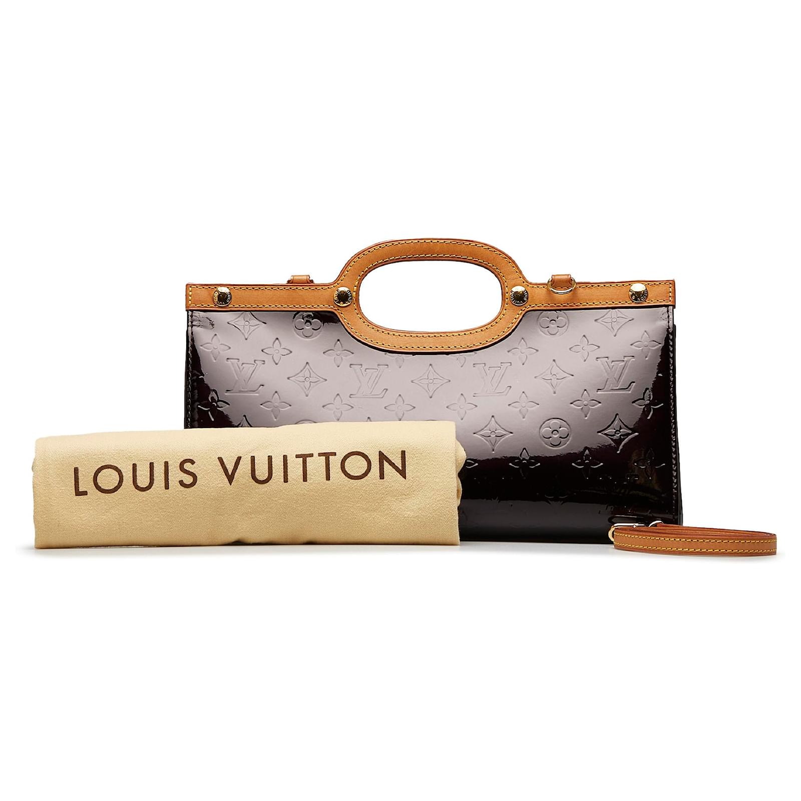 Louis Vuitton Purple Monogram Vernis Roxbury Drive Leather Patent