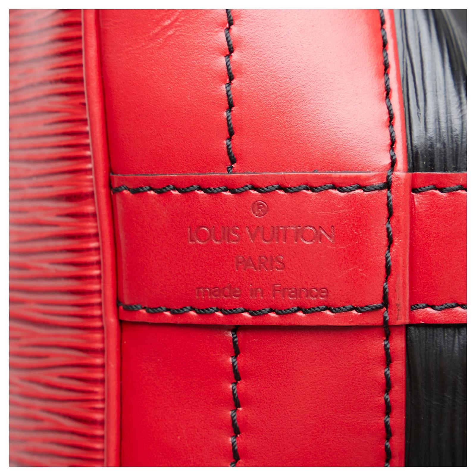 Louis Vuitton Black Epi Noe Bicolor Leather Pony-style calfskin