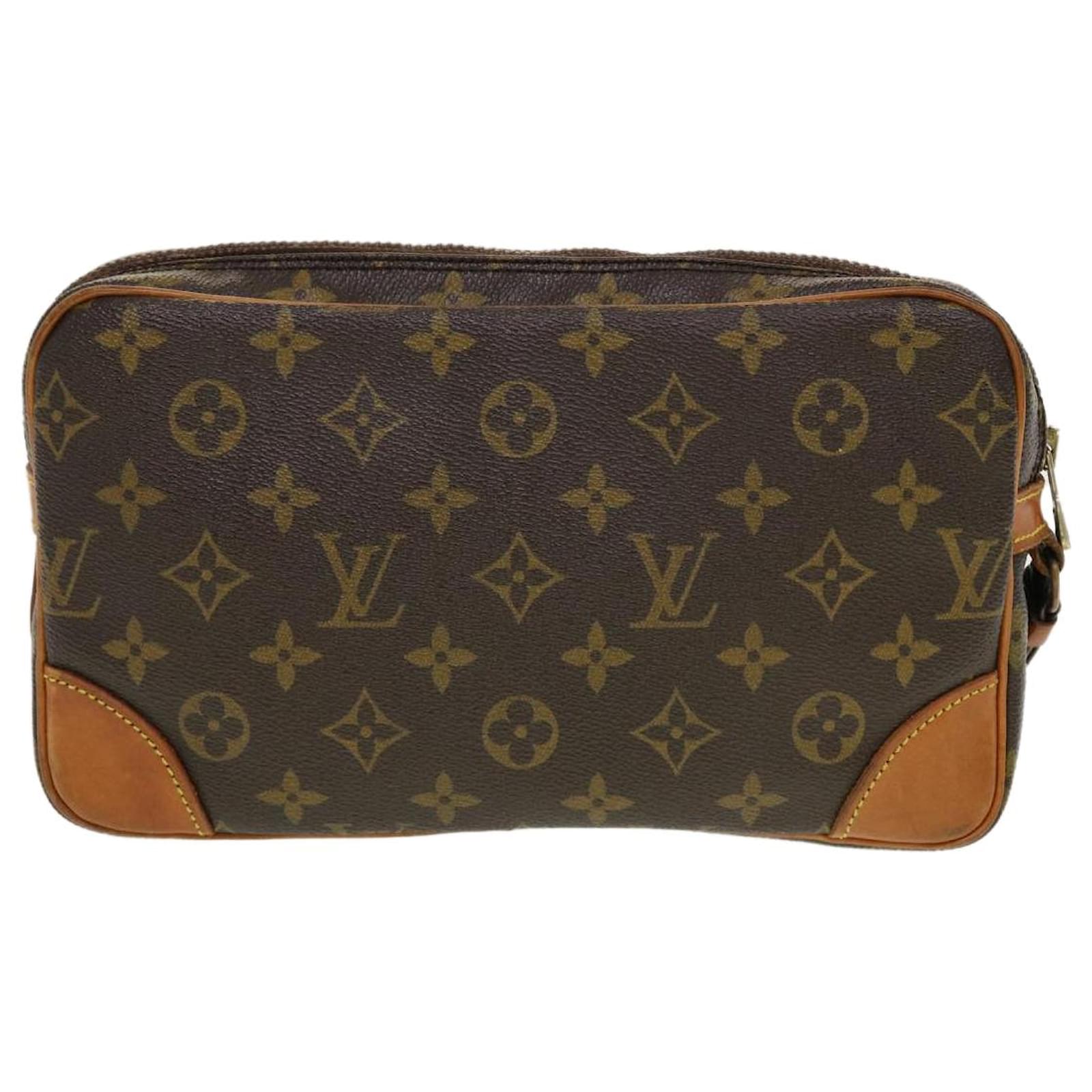 LOUIS VUITTON Monogram Marly Dragonne GM Clutch Bag Vintage M51825