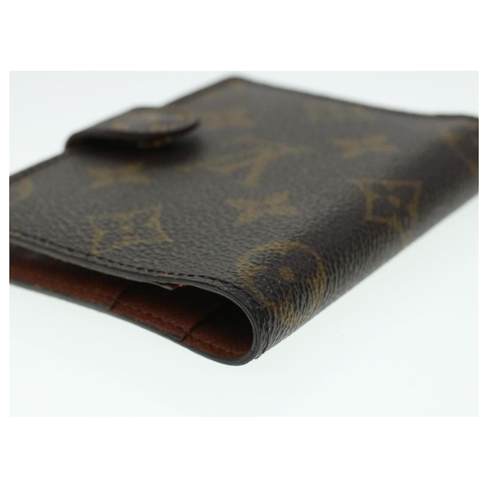 LOUIS VUITTON Monogram Agenda Mini Day Planner Cover R20007 LV Auth 41875