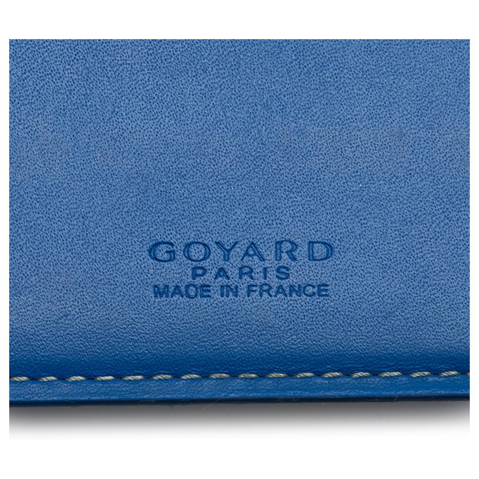 Goyard Richelieu Wallet Coated Canvas Long Blue 2172582