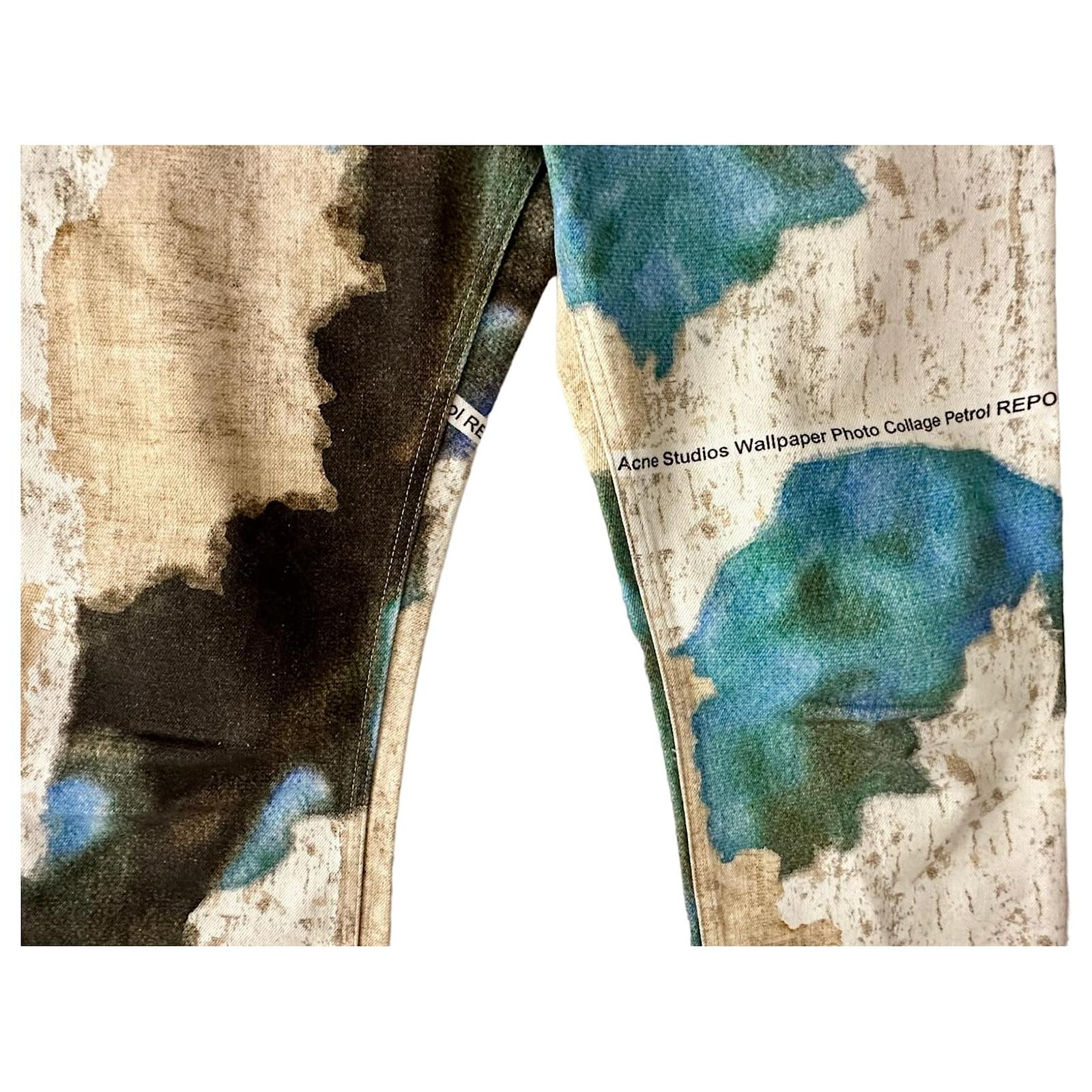 Acne Studios printed denim trousers Multiple colors ref.943382