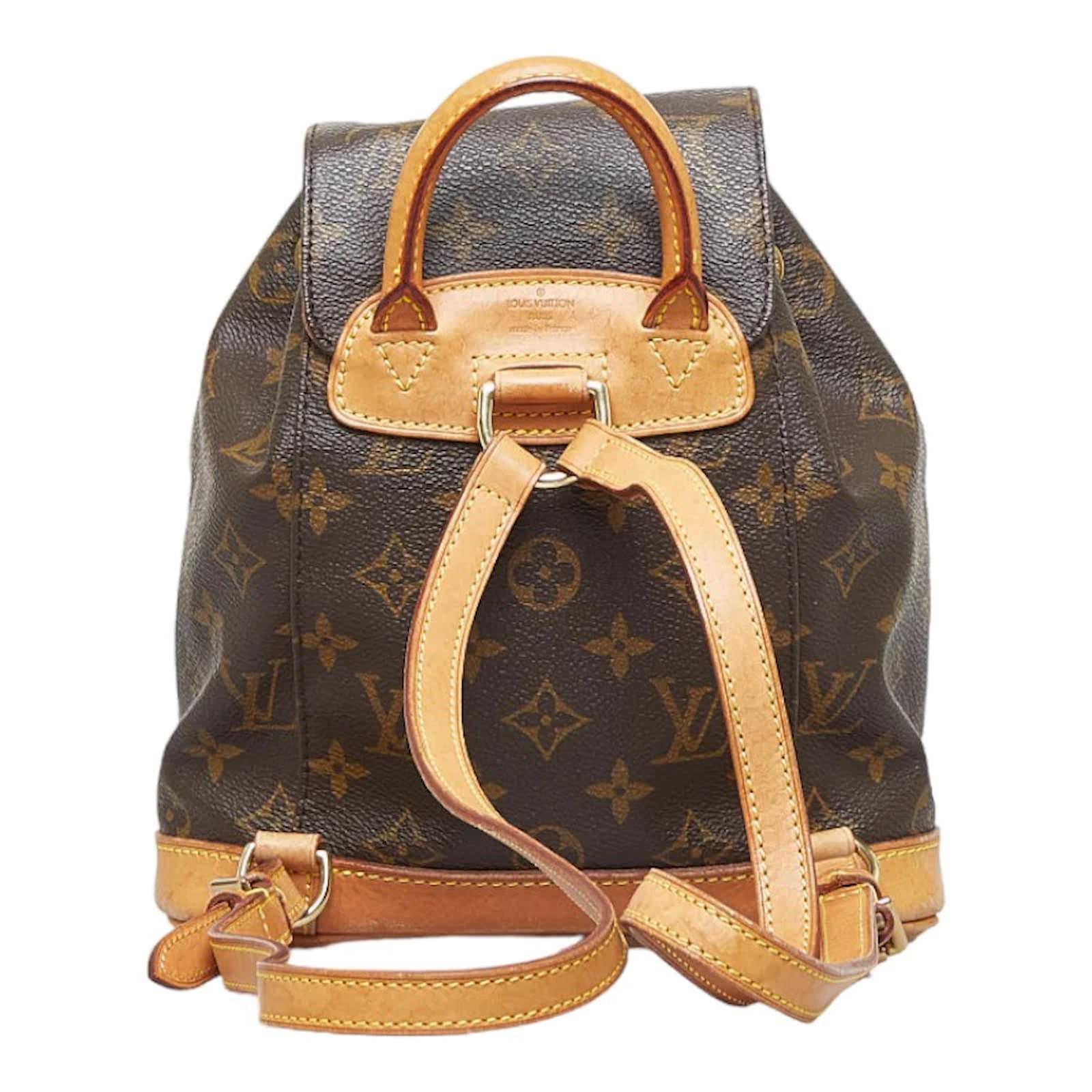 Louis Vuitton Monogram Montsouris PM M51137 Brown Cloth ref.944630 - Joli  Closet