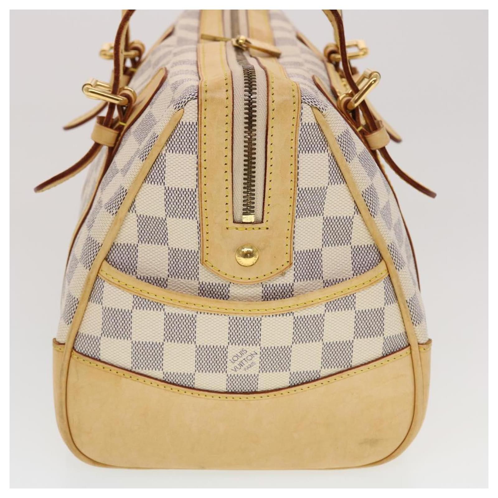 Louis Vuitton Damier Azur Berkeley Hand Bag Tote Bag N52001 White Authentic