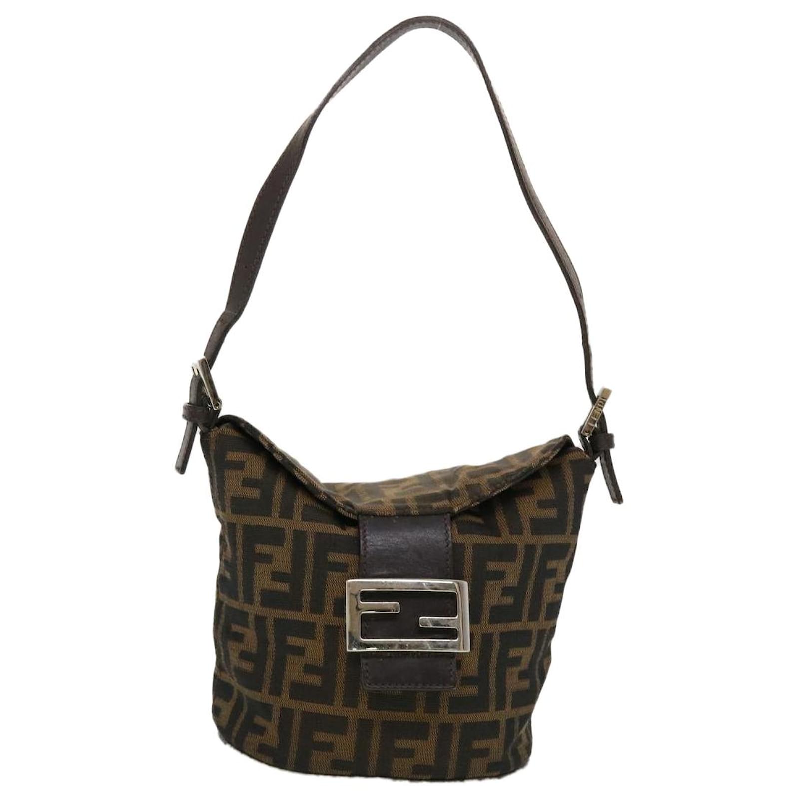 Fendi zucca top hot sale handle bag