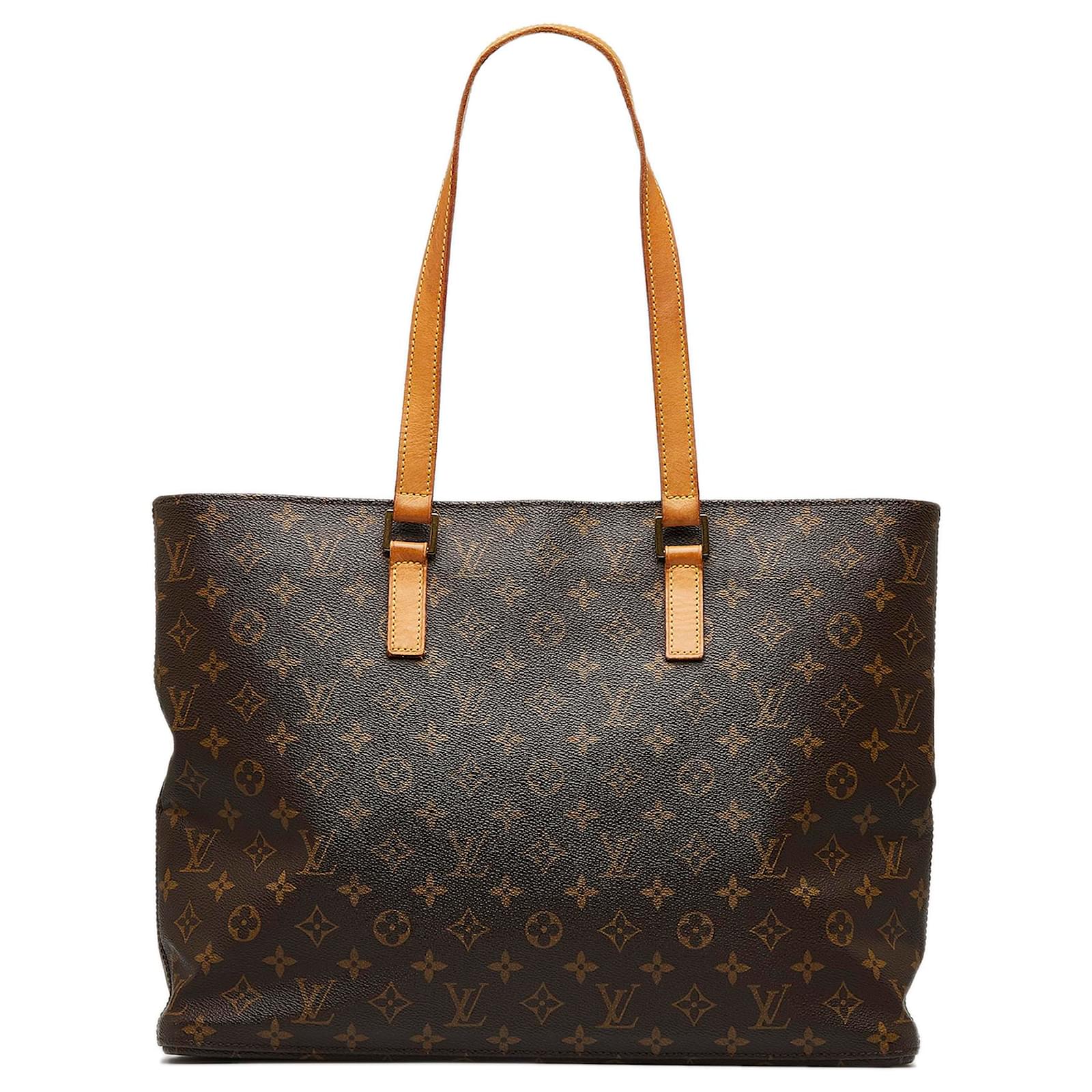 LOUIS VUITTON Luco Monogram Canvas Tote Bag Brown