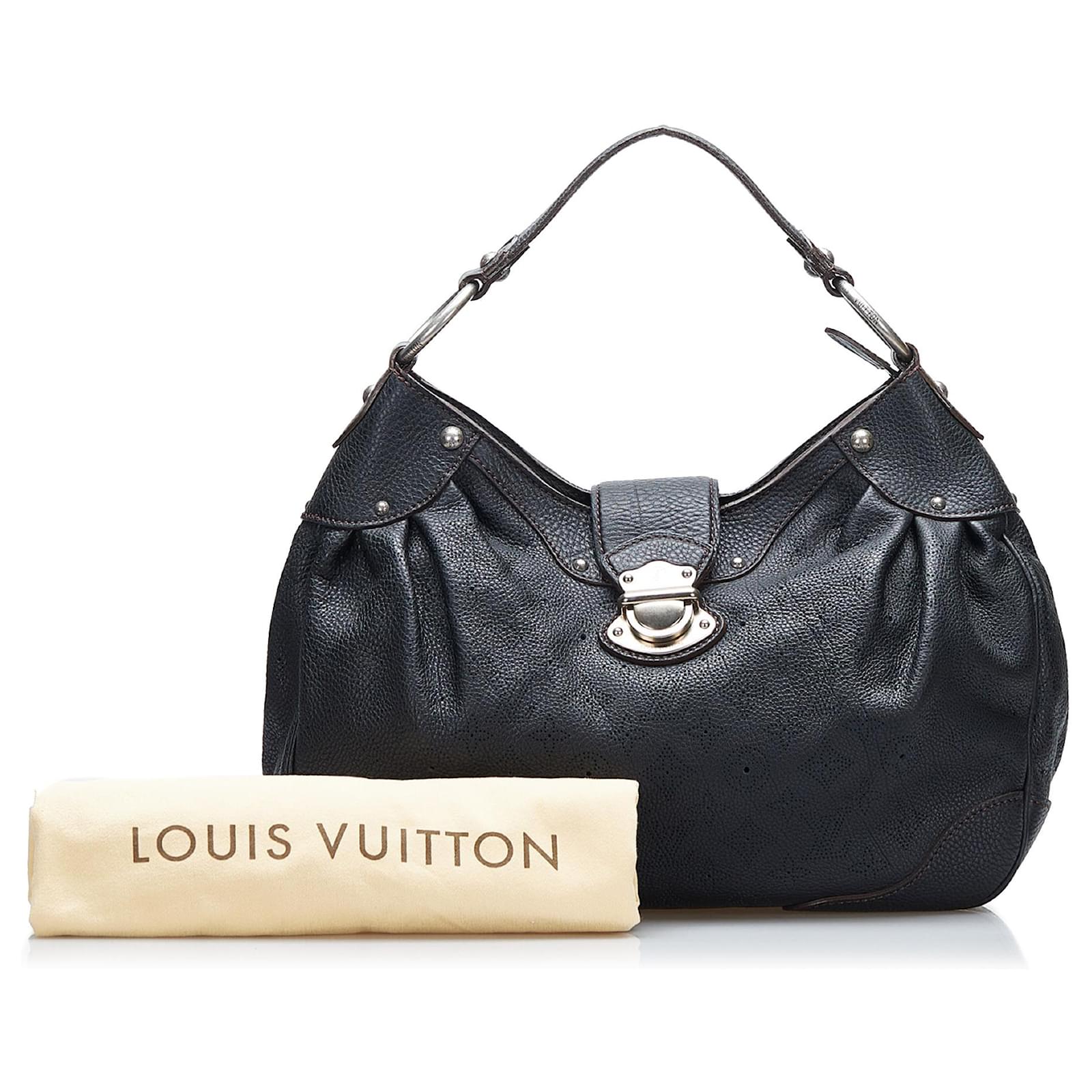 Louis Vuitton Stellar PM Satchel in Black Mahina Leather